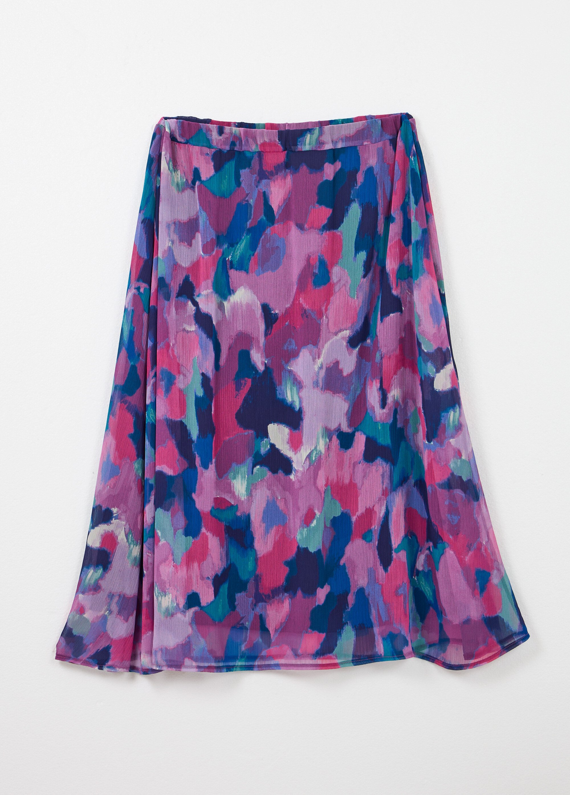 Jupe longue voile imprimé taille élastiqué Femme MULTICOLORE LAURIANNE AP1
