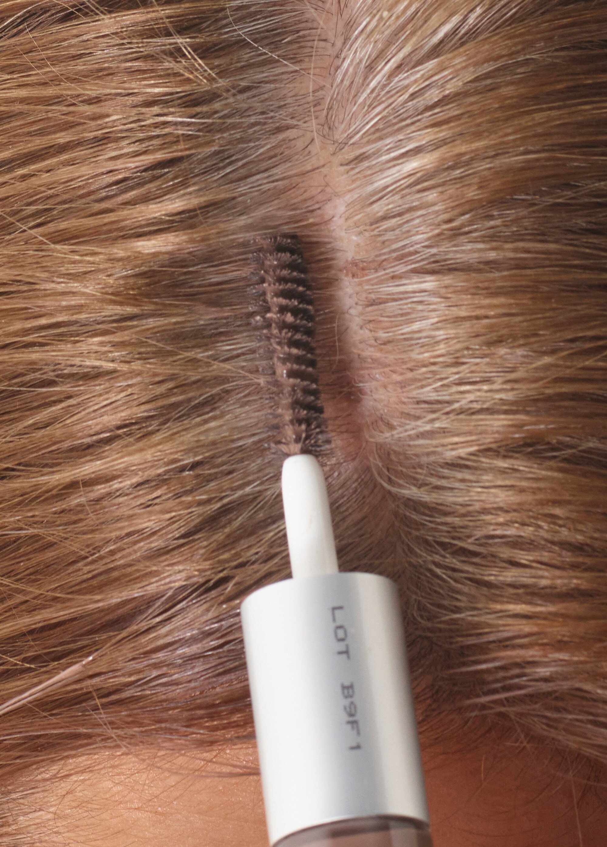 Retouche cheveux blancs et racines