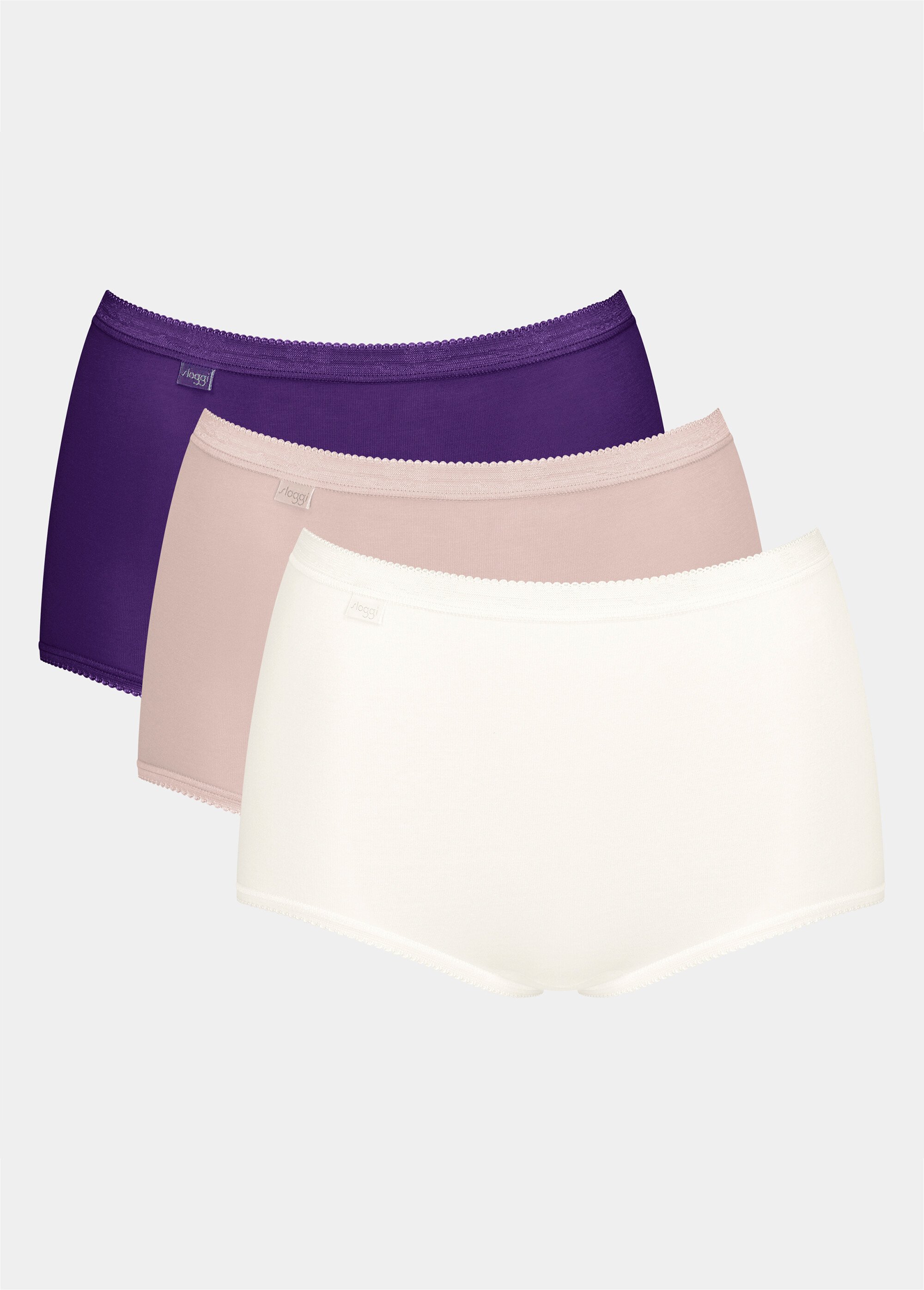 Lot de 3 culottes basic maxi gagnez 10% Femme Violet SLOGGI-MAXI-3 LO1