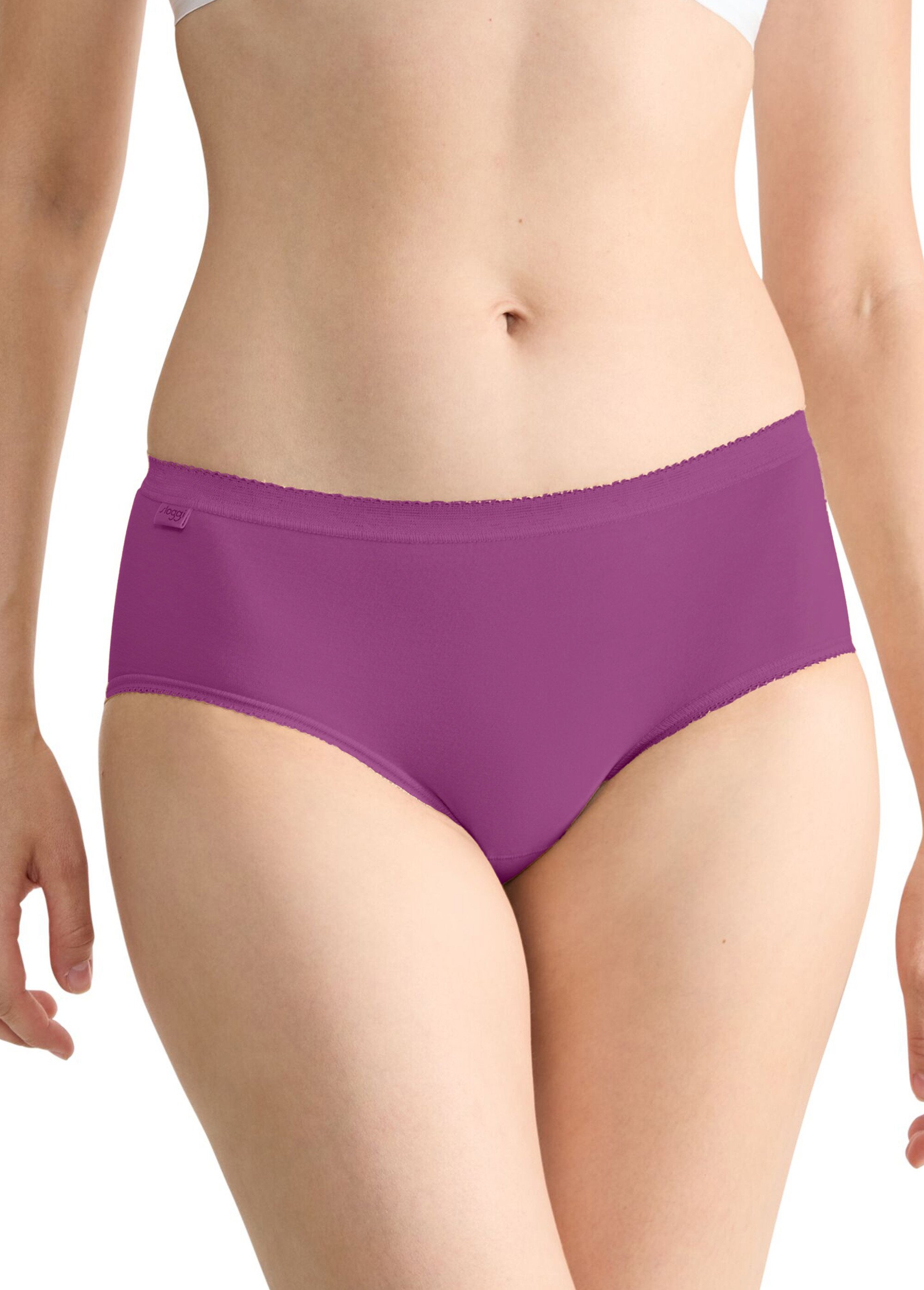 Lot de 3 culottes basic midi gagnez 10% Femme Rose SLOGGI-MIDI-3 DE1