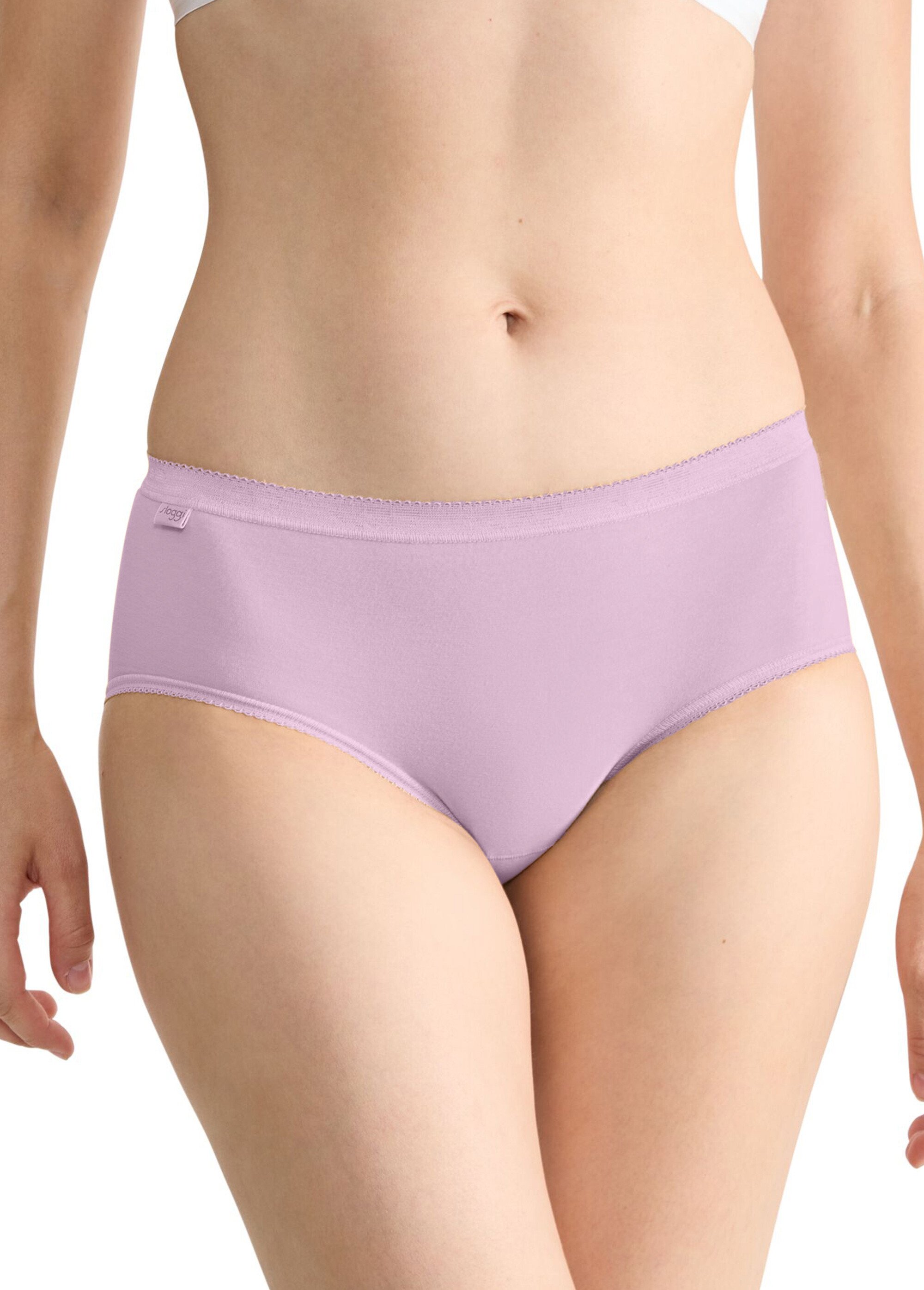 Lot de 3 culottes basic midi gagnez 10% Femme Rose SLOGGI-MIDI-3 DE2