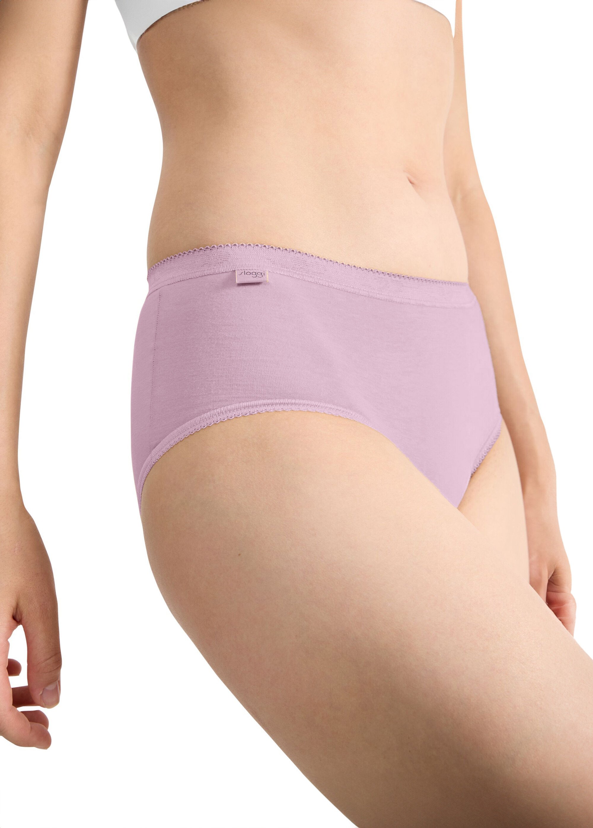 Lot de 3 culottes basic midi gagnez 10% Femme Rose SLOGGI-MIDI-3 FA2