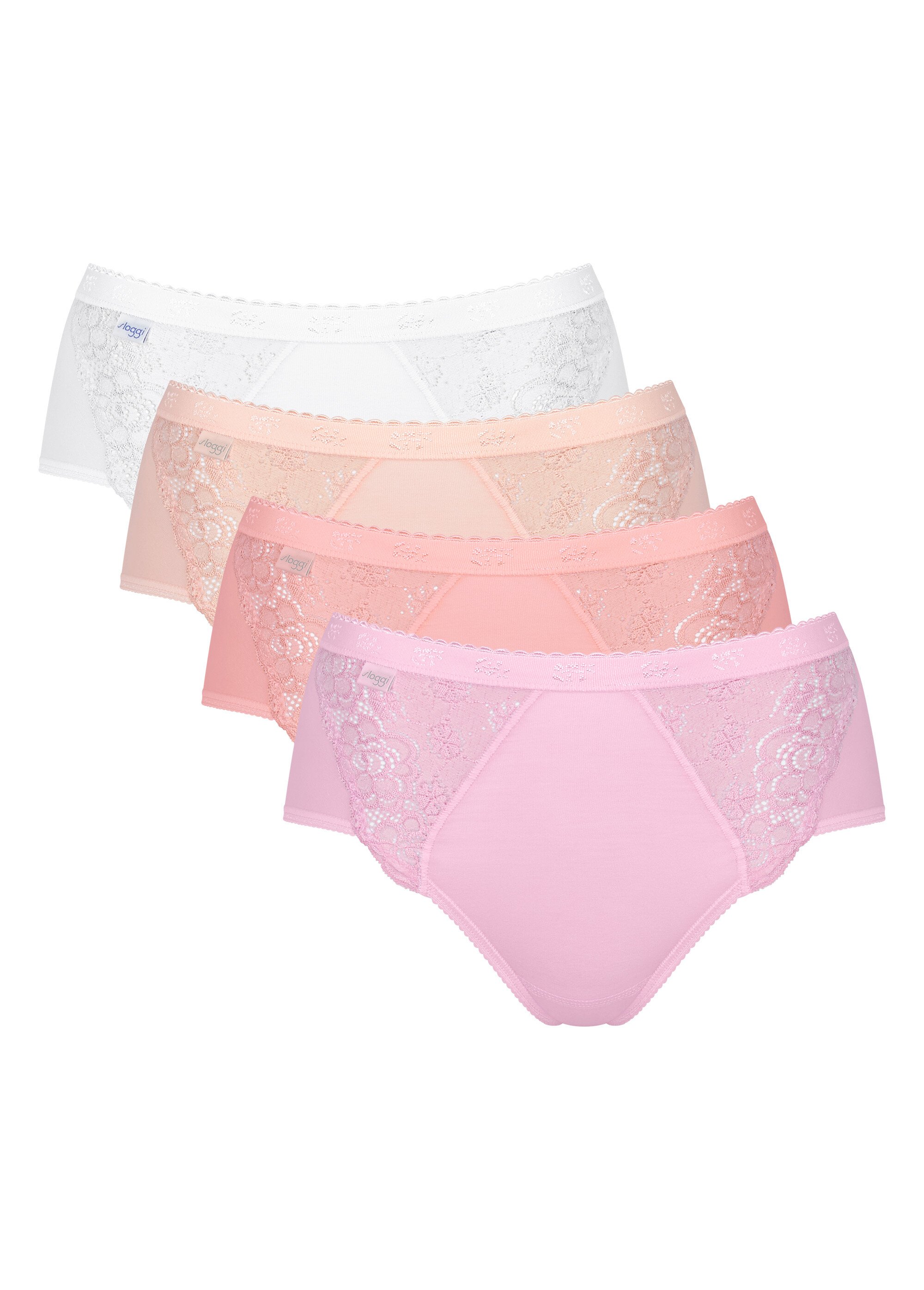 Lot de 4 culottes Chic midi Femme Rose CHIC-MIDI-4 AP1