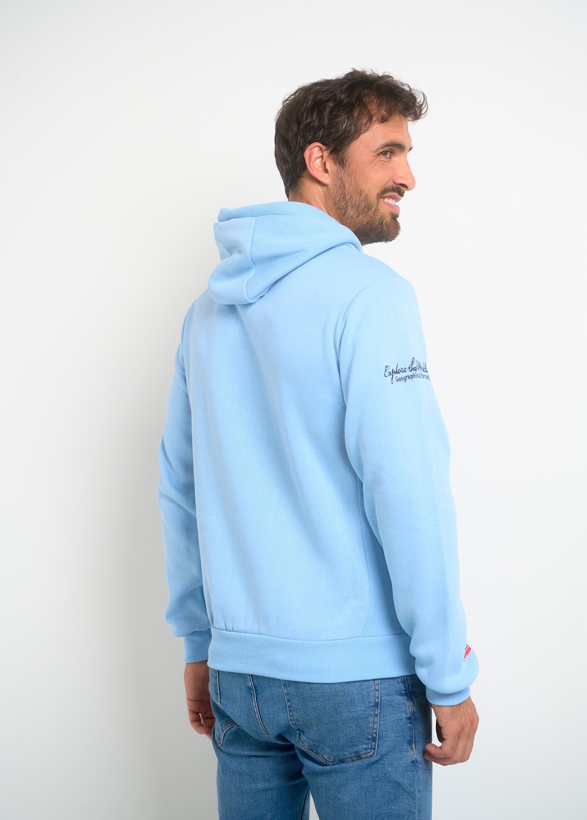 Sweat Femme Simms Bugstopper Avalon, Demi-fermeture éclair, M, Bleu Clair, Pêche