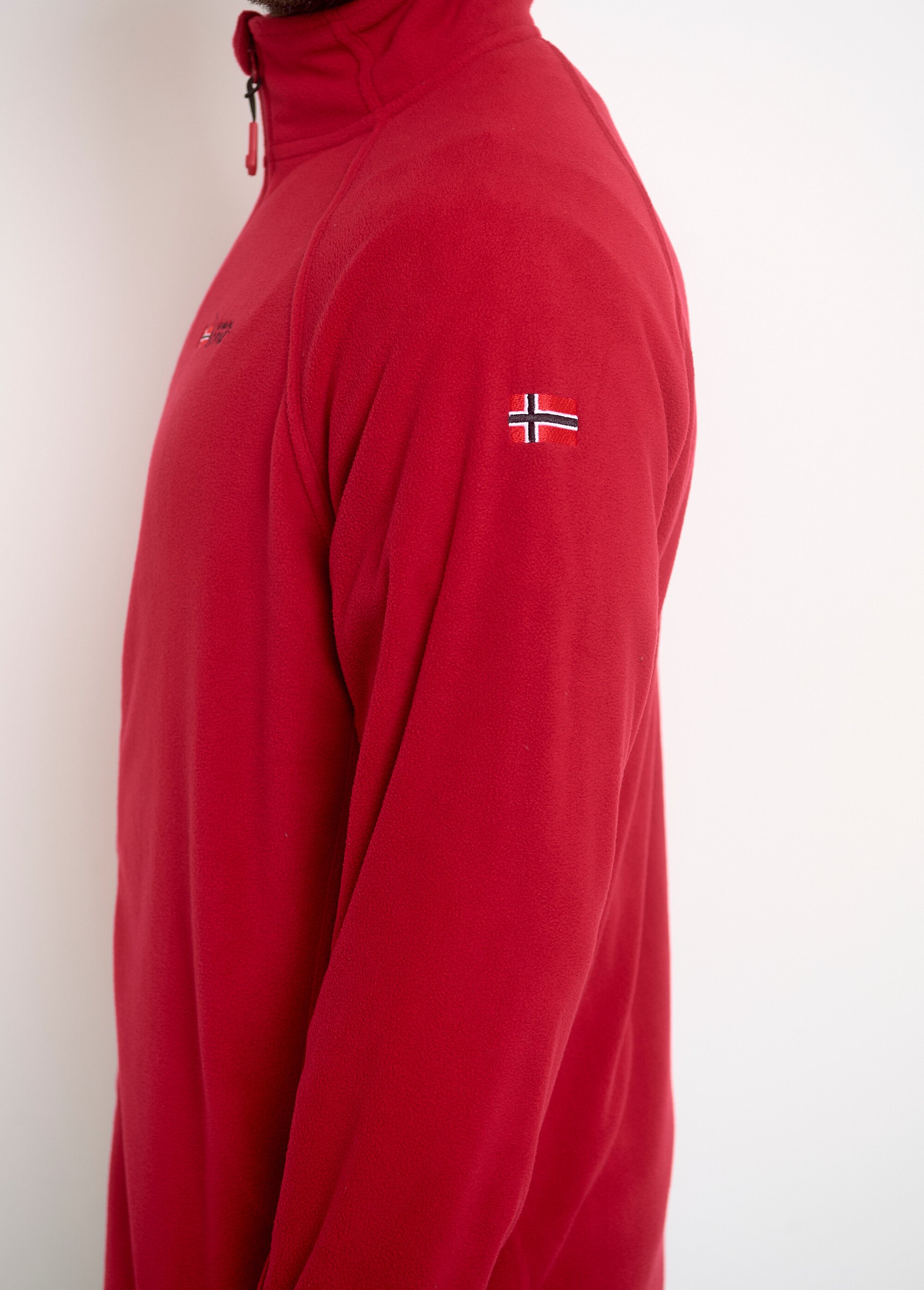 Veste polaire chaude avec col montant Homme Rouge ARTWX2969H/GN GA1