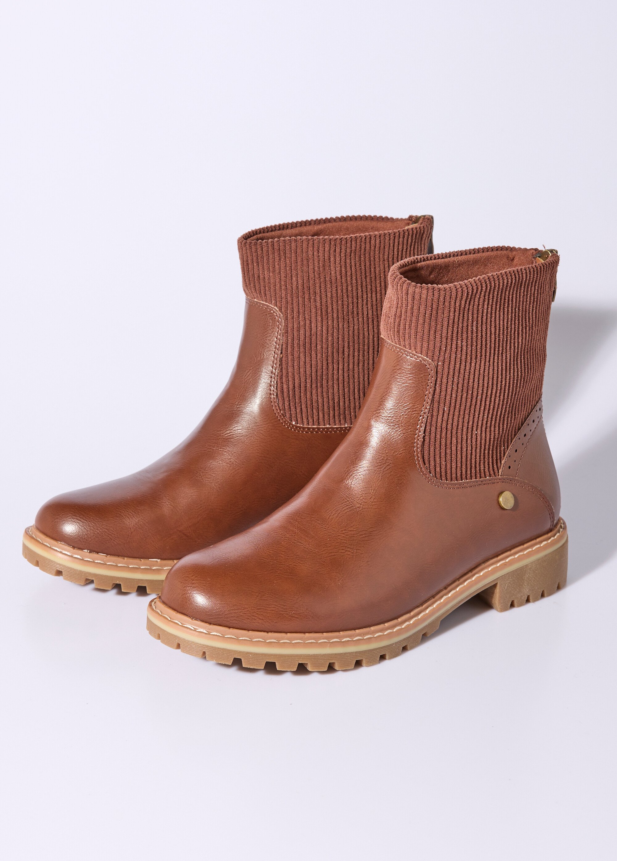 Boots camarguaises empiècement velours