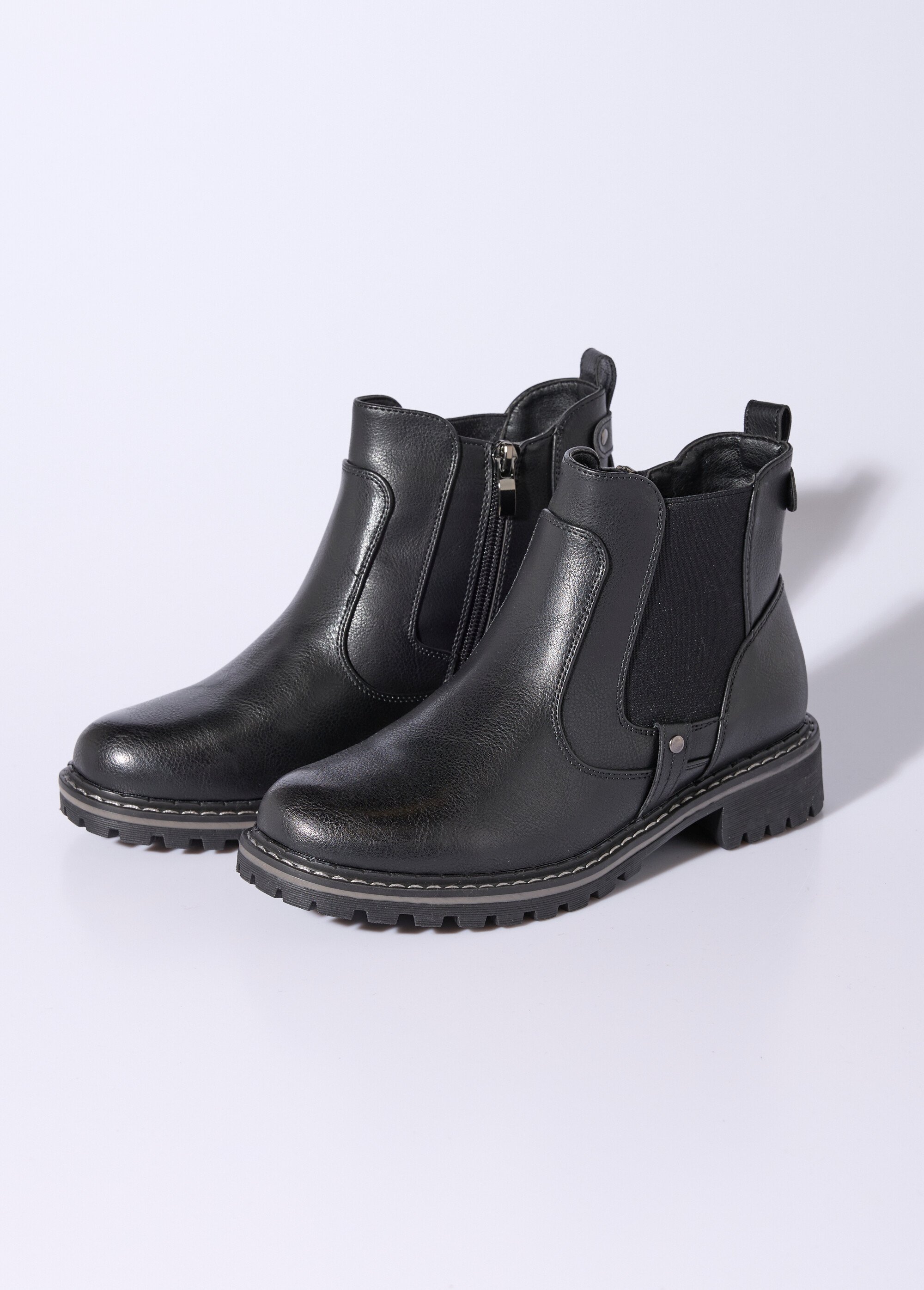 Boots élastiquées, esprit camarguaises Femme Noir JPTDF-5315 DE1