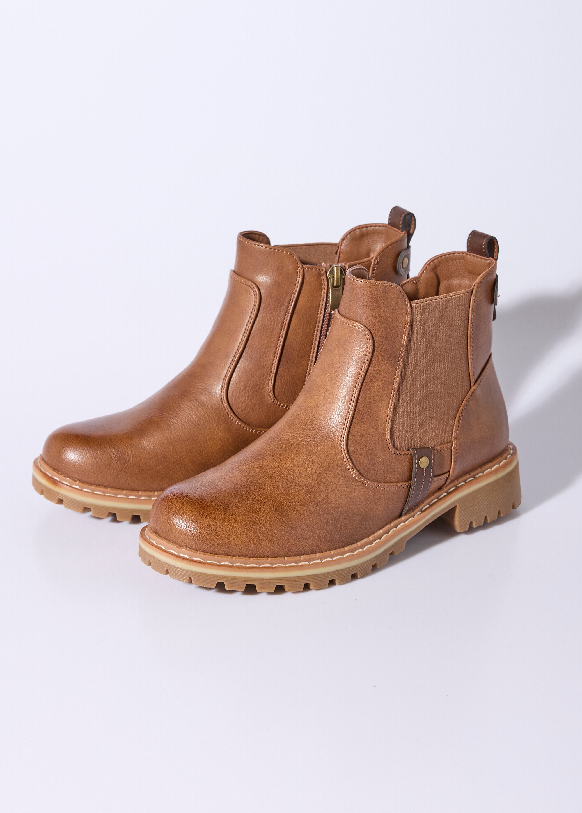 Boots élastiquées, esprit camarguaises Femme Beige JPTDF-5315 DE1