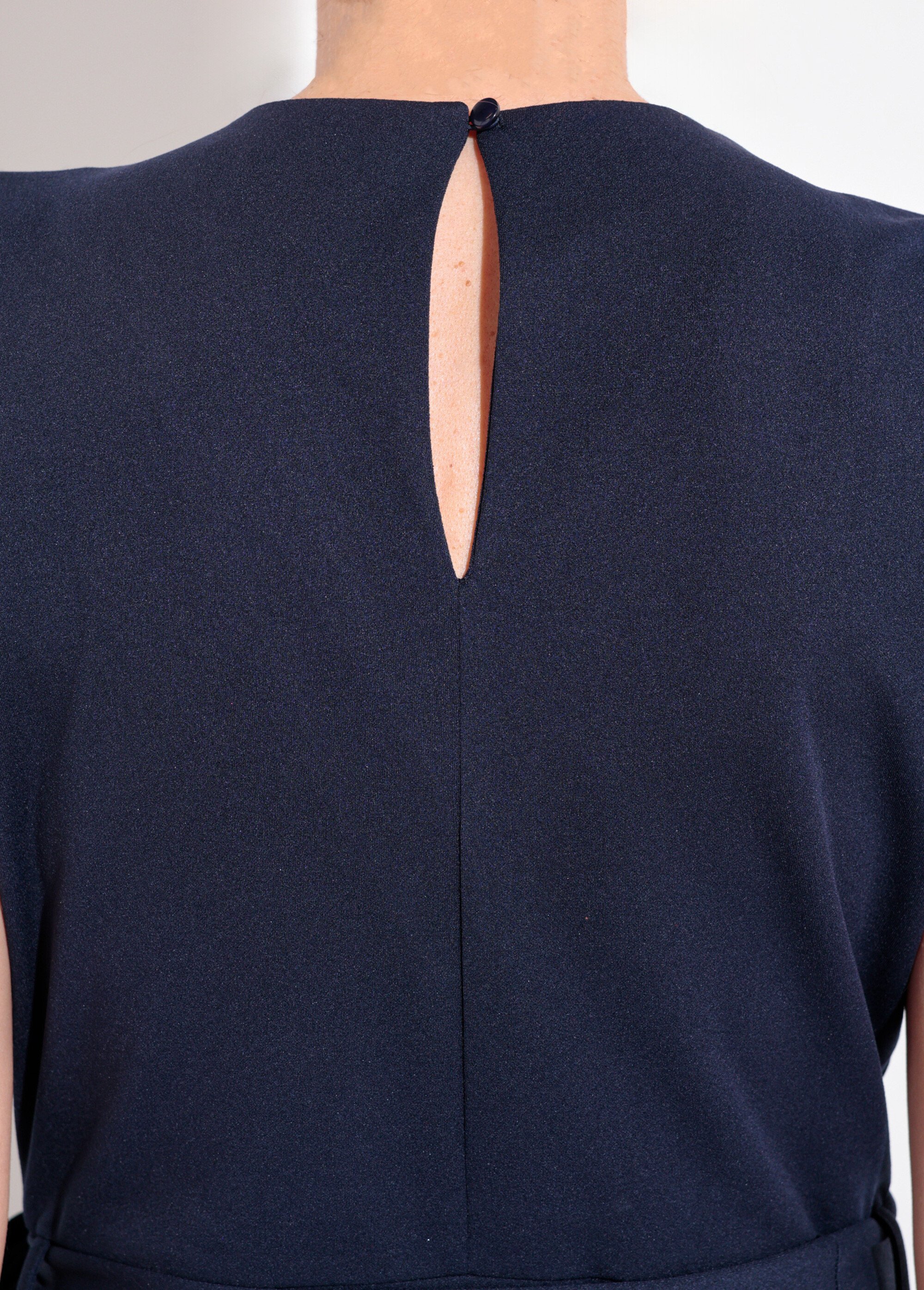 Combinaison ceinture col V détails dorés Femme Bleu EGE-PASSION DE2