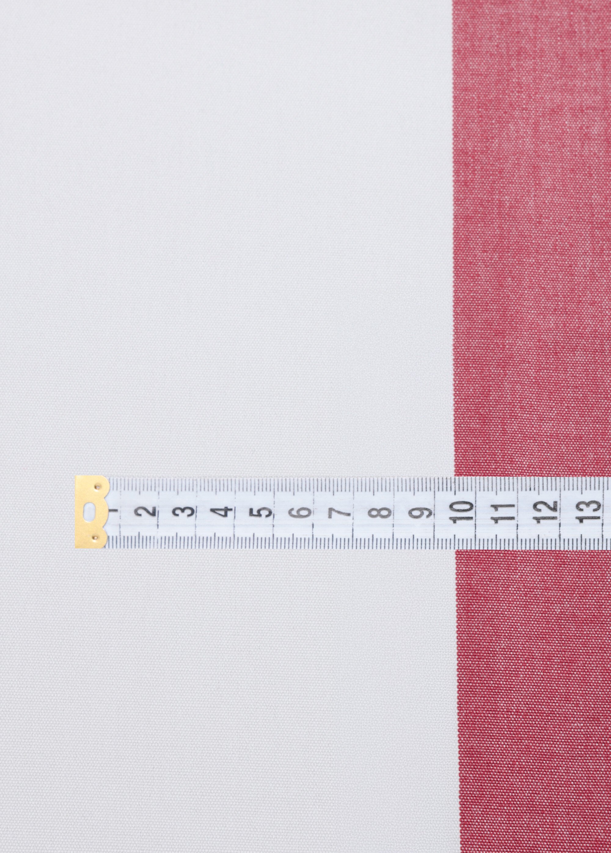 Coupon tissu ameublement rayé 2B ROUGE COT146270-1 DE1