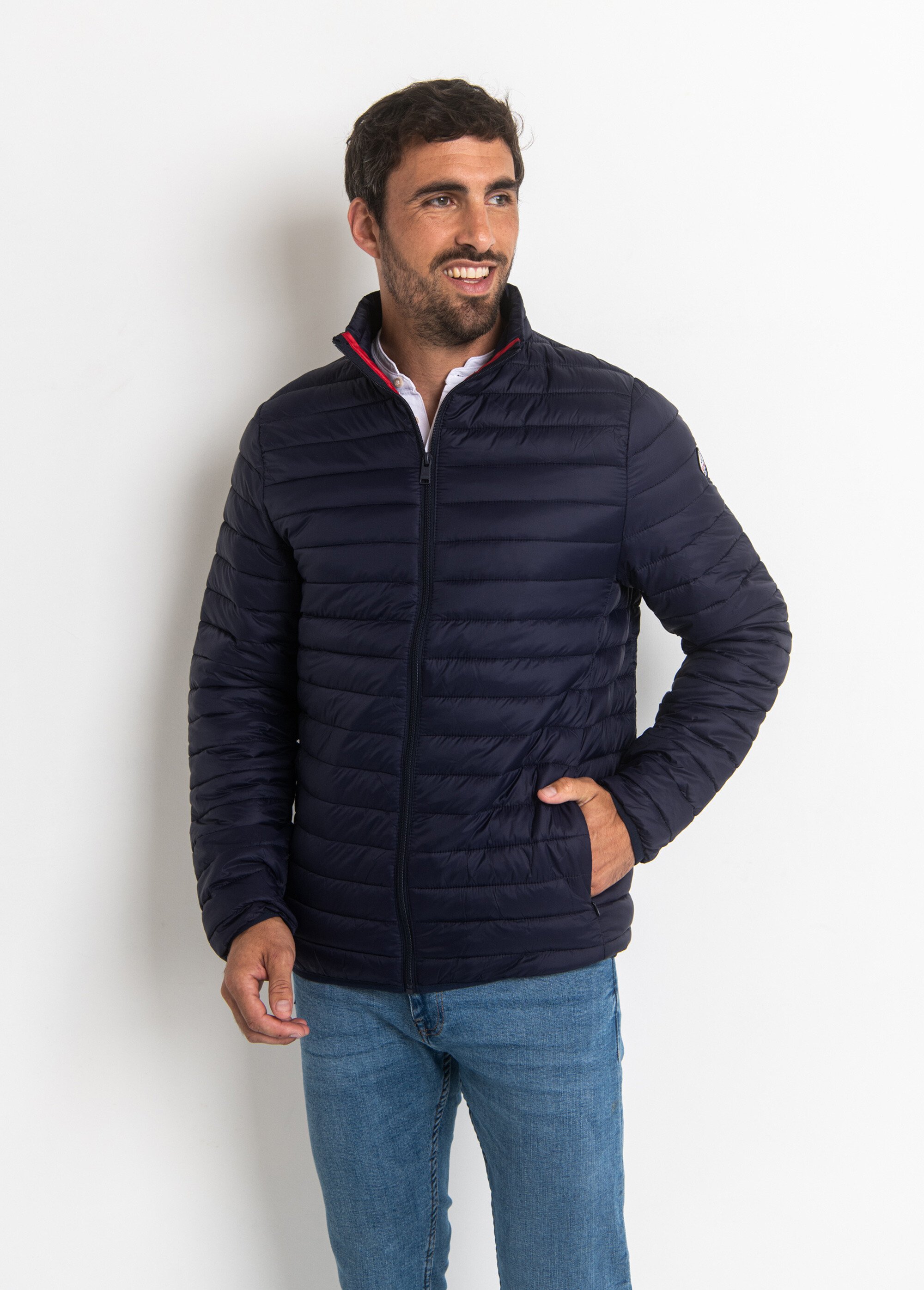 Doudoune col montant manches longues Homme Bleu WIN20/30 FA2