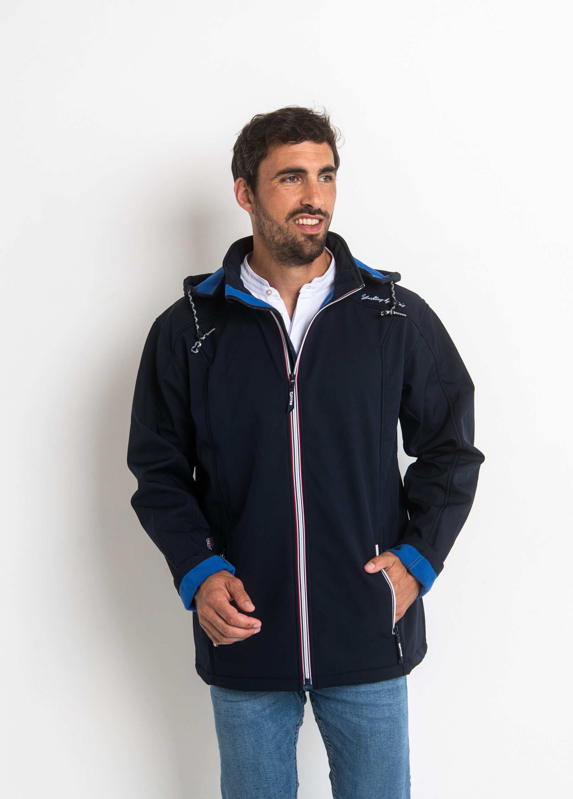 Coupe-vent manches longues et polaire Homme Bleu WIN10346 FA2