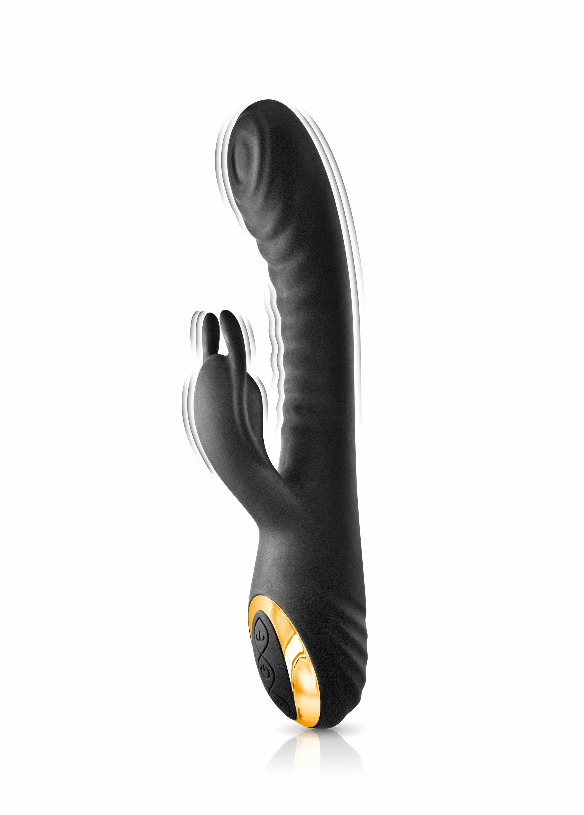 Sextoy vibromasseur rabbit 3 moteurs NOIR