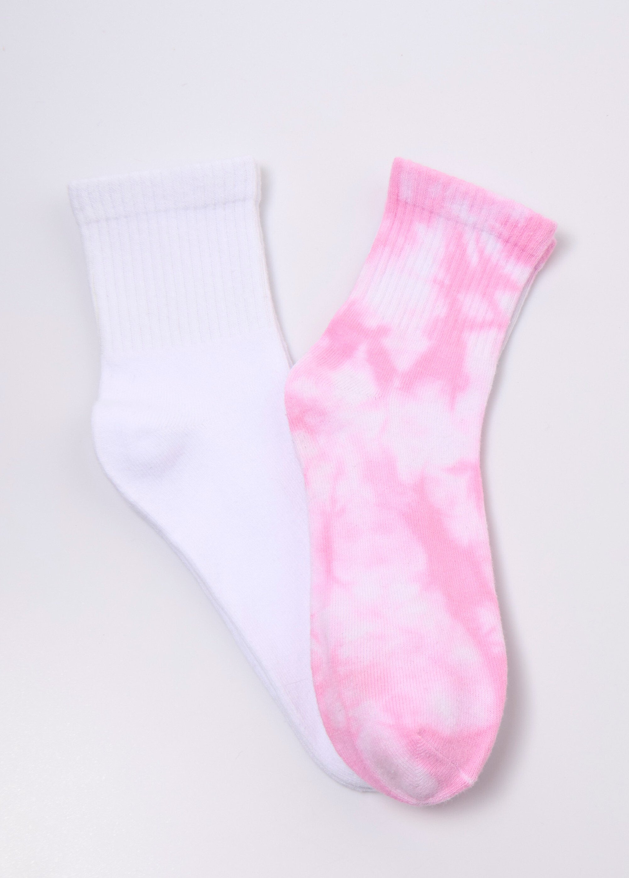 Lot de 2 Chaussettes effet tie and dye