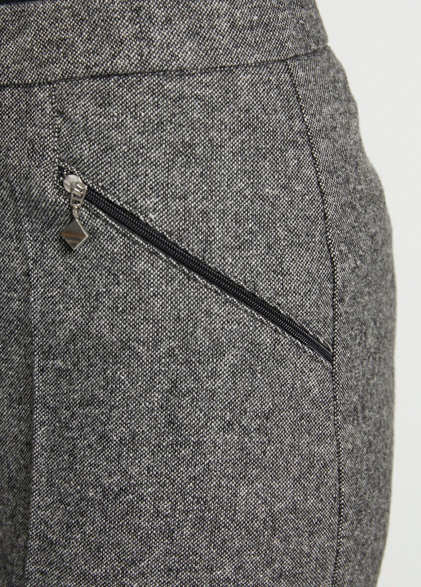 Pantalon chevrons ou chiné entrejambe 75 cm