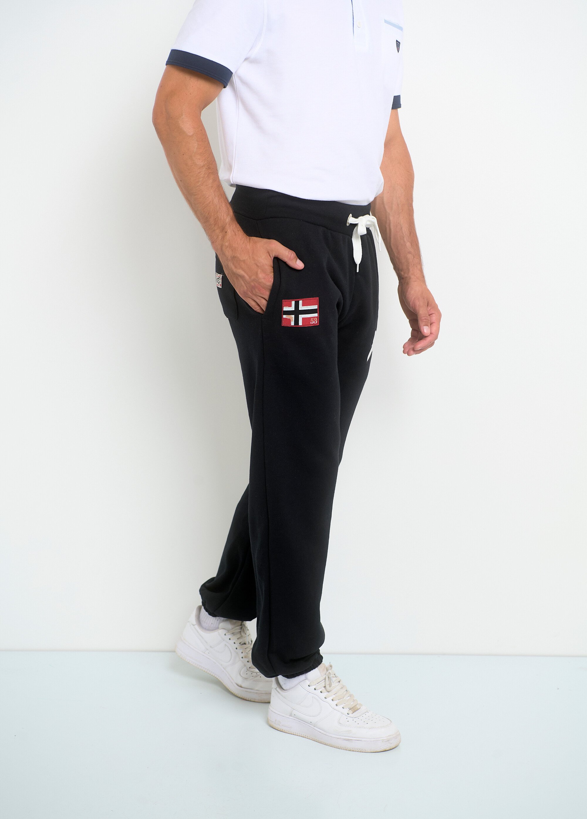 Pantalon de jogging avec logos Homme Noir ARTWW4785H/GNO DR1