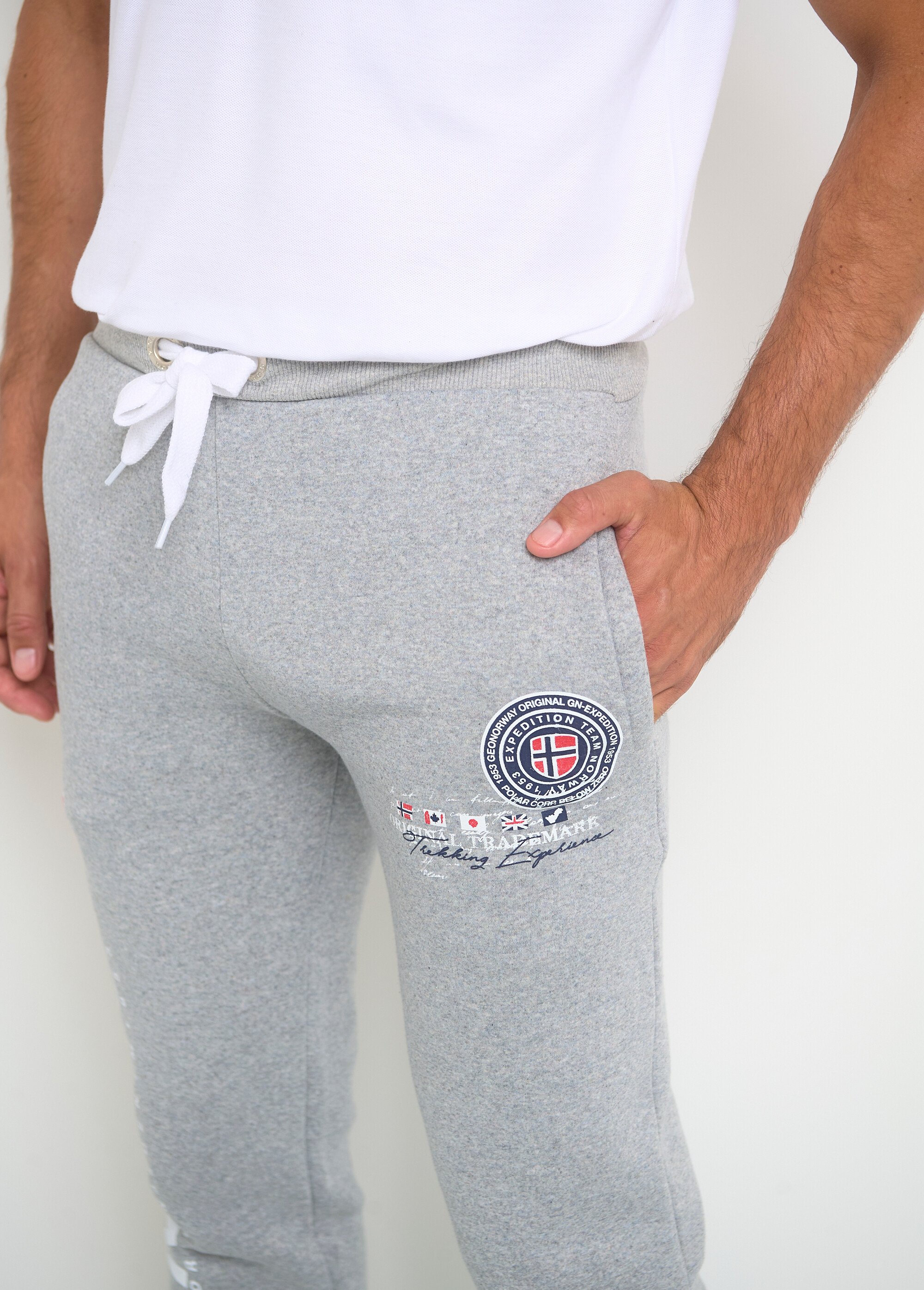 Pantalon Jogging Homme Coupe Ajustée – Style Rétro Hip-hop – Pour Sport, Détente, Look Décontracté