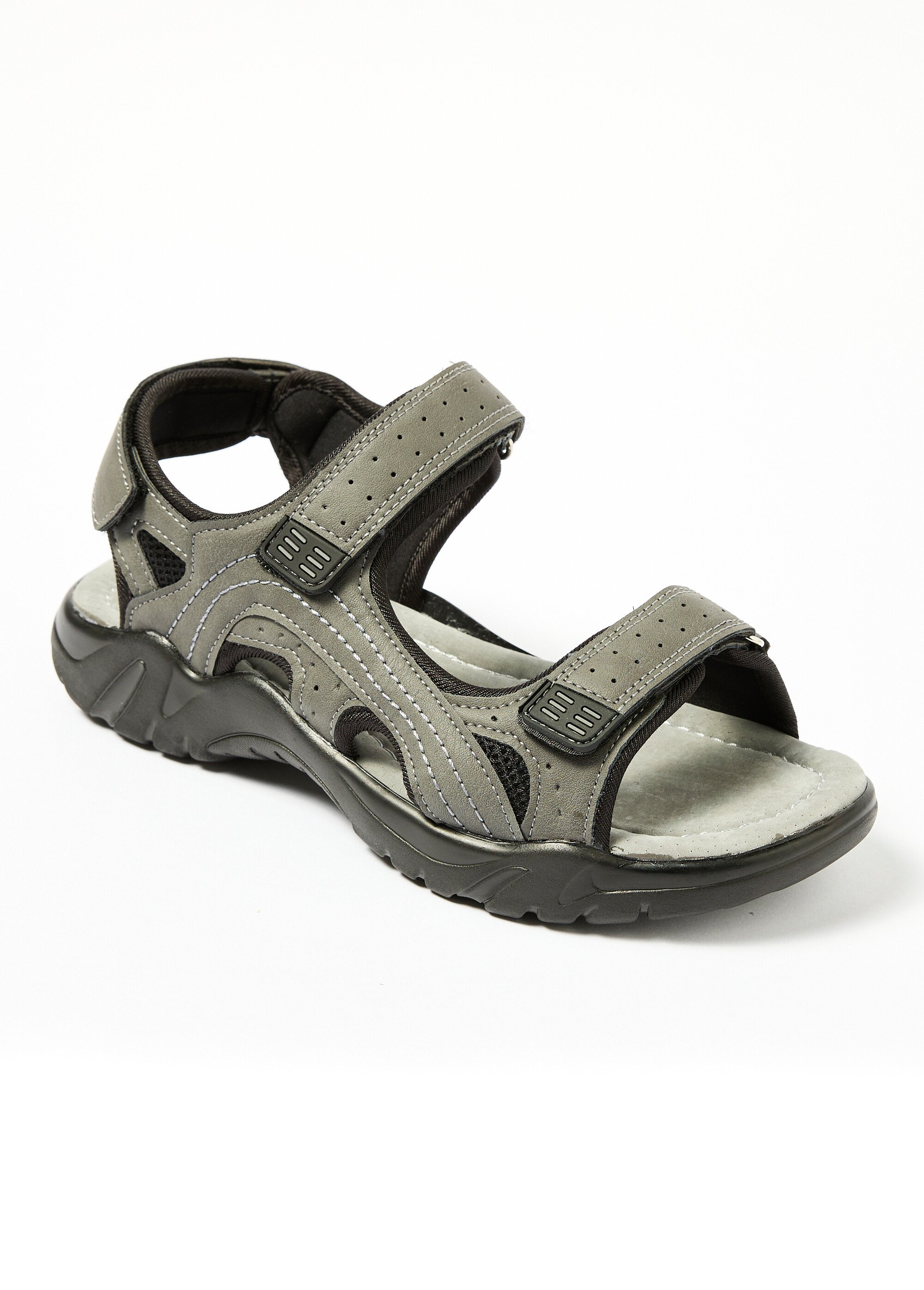 Sandales confortables cuir LBSHFRC1838 GRIS