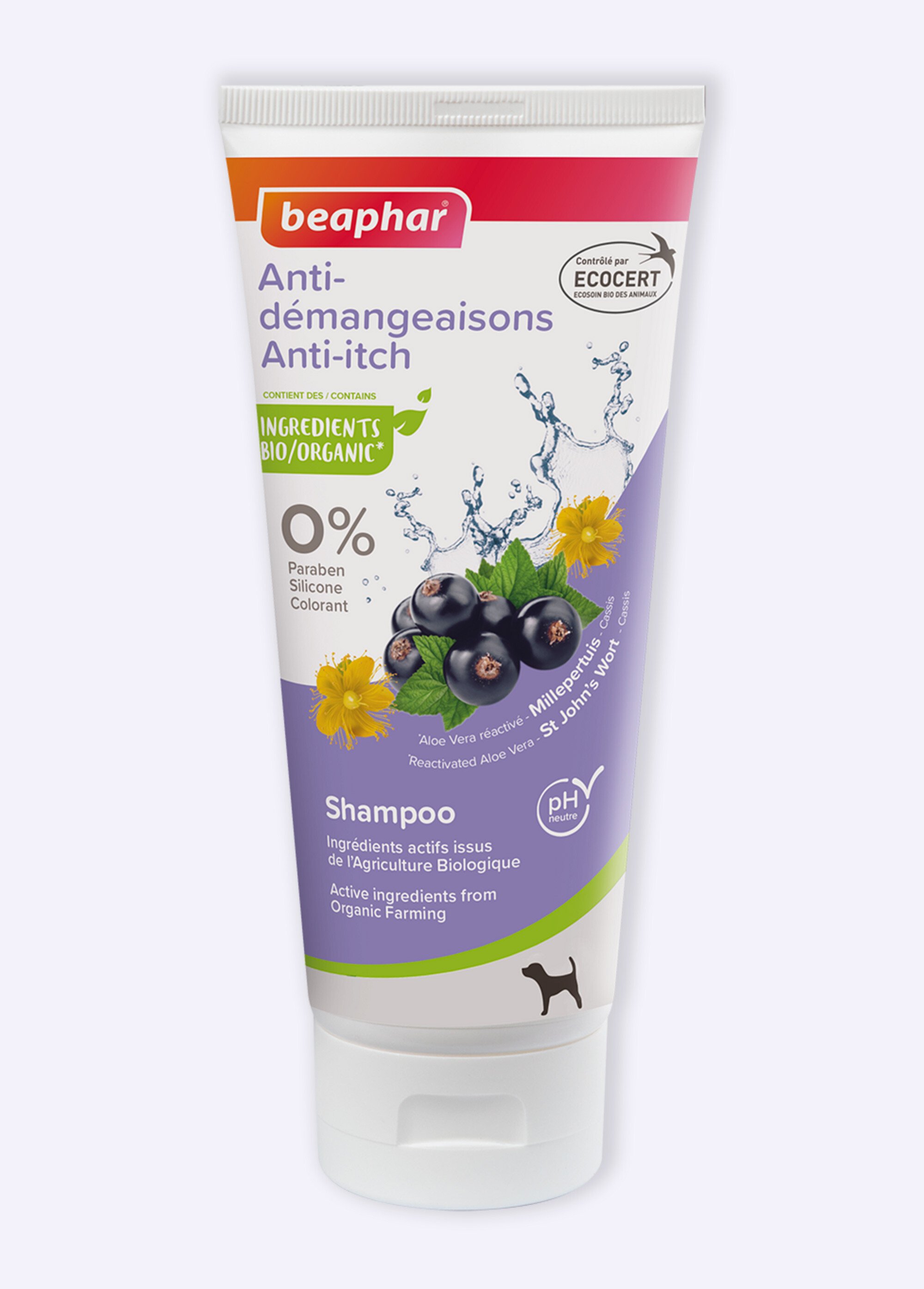 Shampoing anti démangeaisons BIO, chien BLANC BEA-12222 FA1