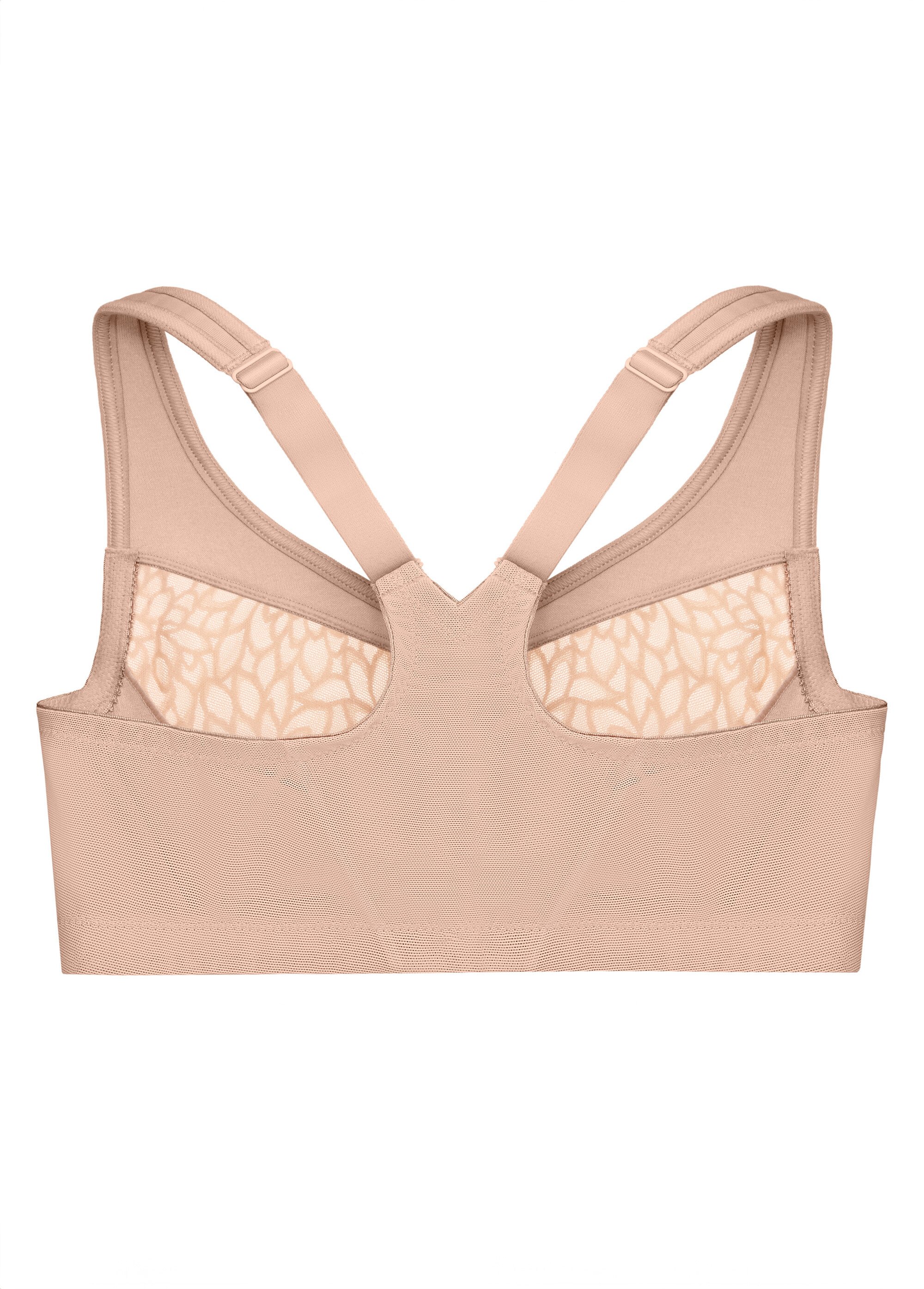 Soutien-gorge MagicLift Grandes Tailles Dos Nageur et Fermeture Frontale n°1206 Femme Grande Taille Beige 1206 DO2