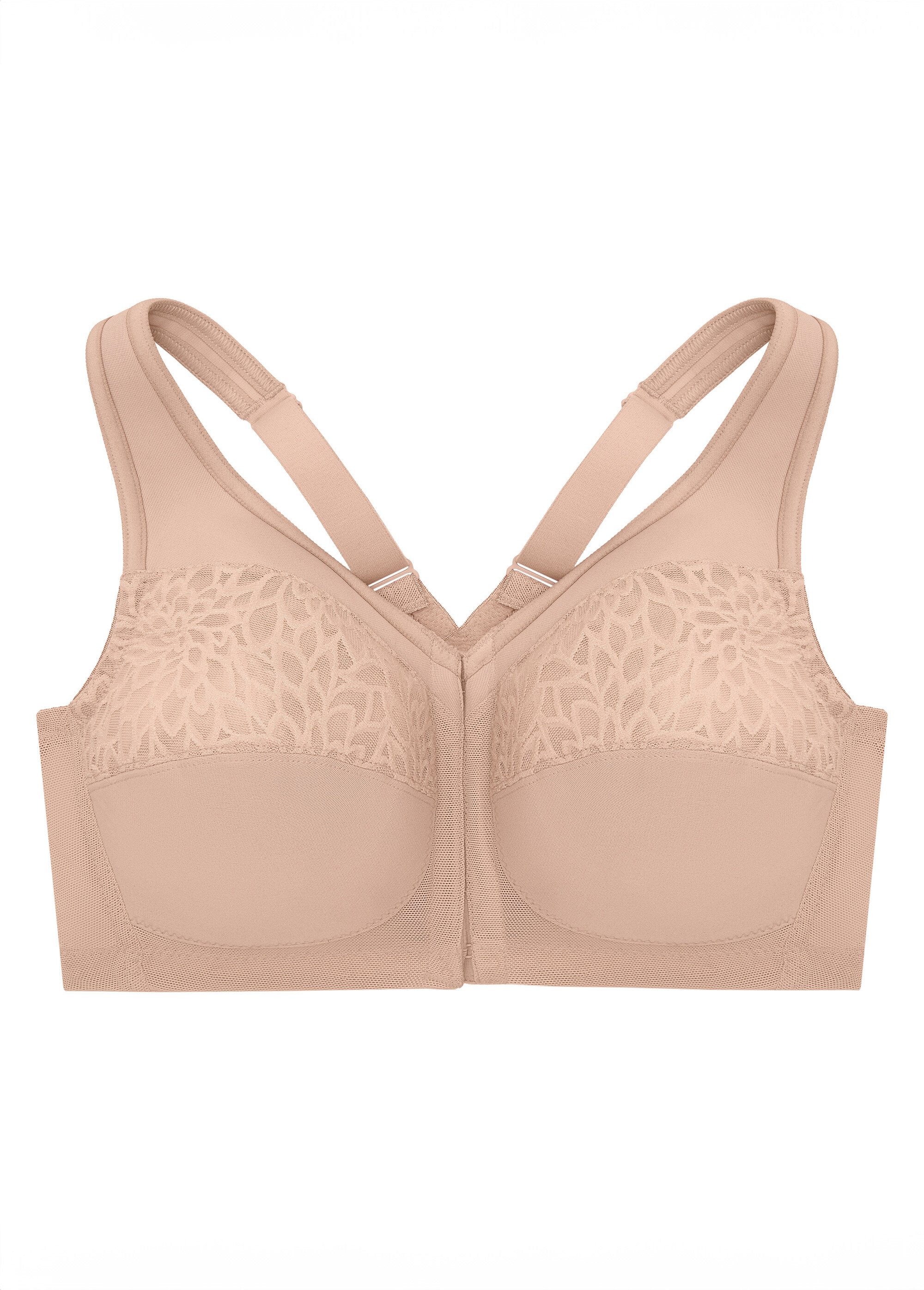 Soutien-gorge MagicLift Grandes Tailles Dos Nageur et Fermeture Frontale n°1206 Femme Grande Taille Beige 1206 FA2