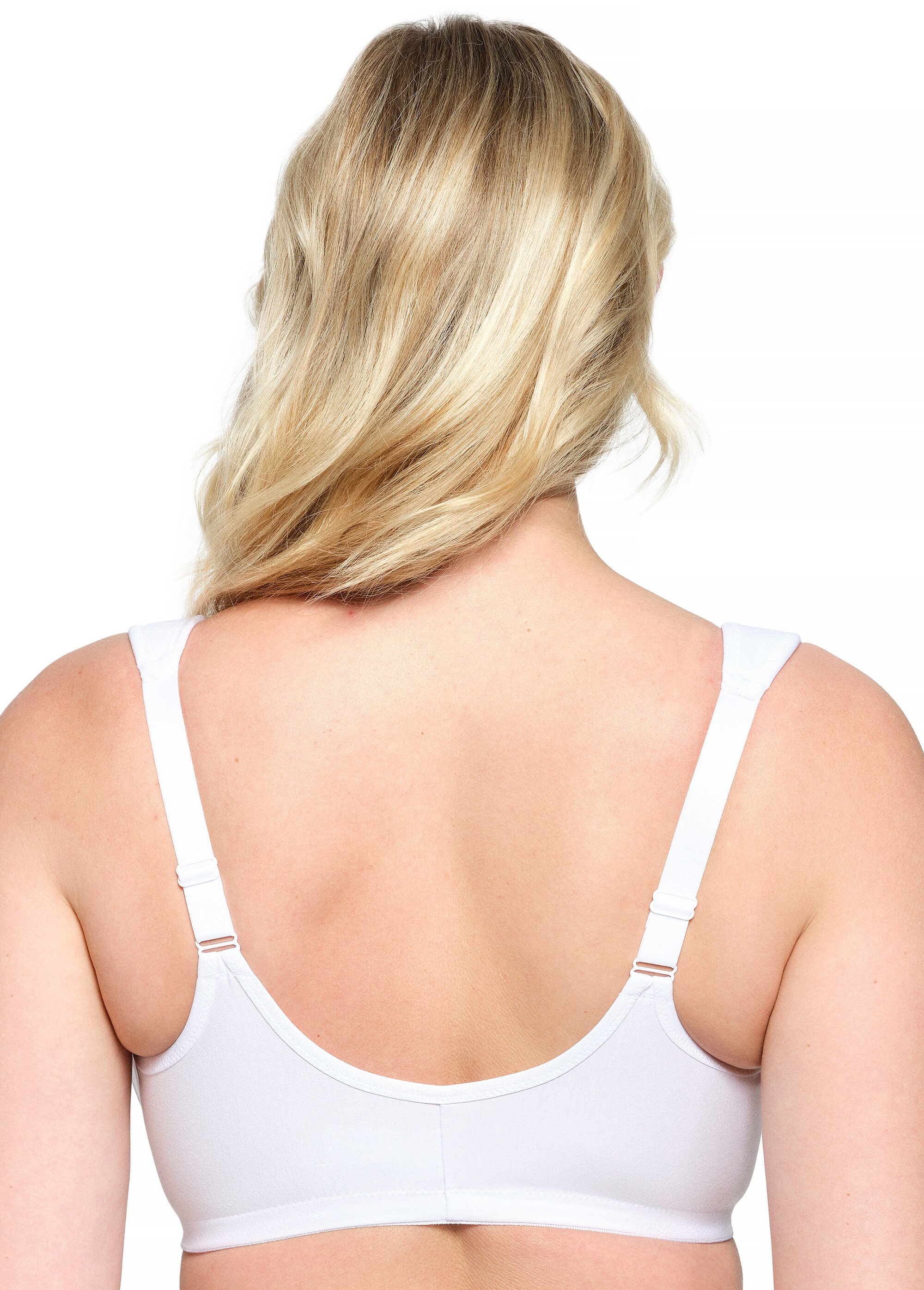 Soutien-gorge WonderWire en Coton à Armatures et Fermeture Frontale, Spécial Grandes Tailles n°1241 Femme Grande Taille Blanc 1241 DO1