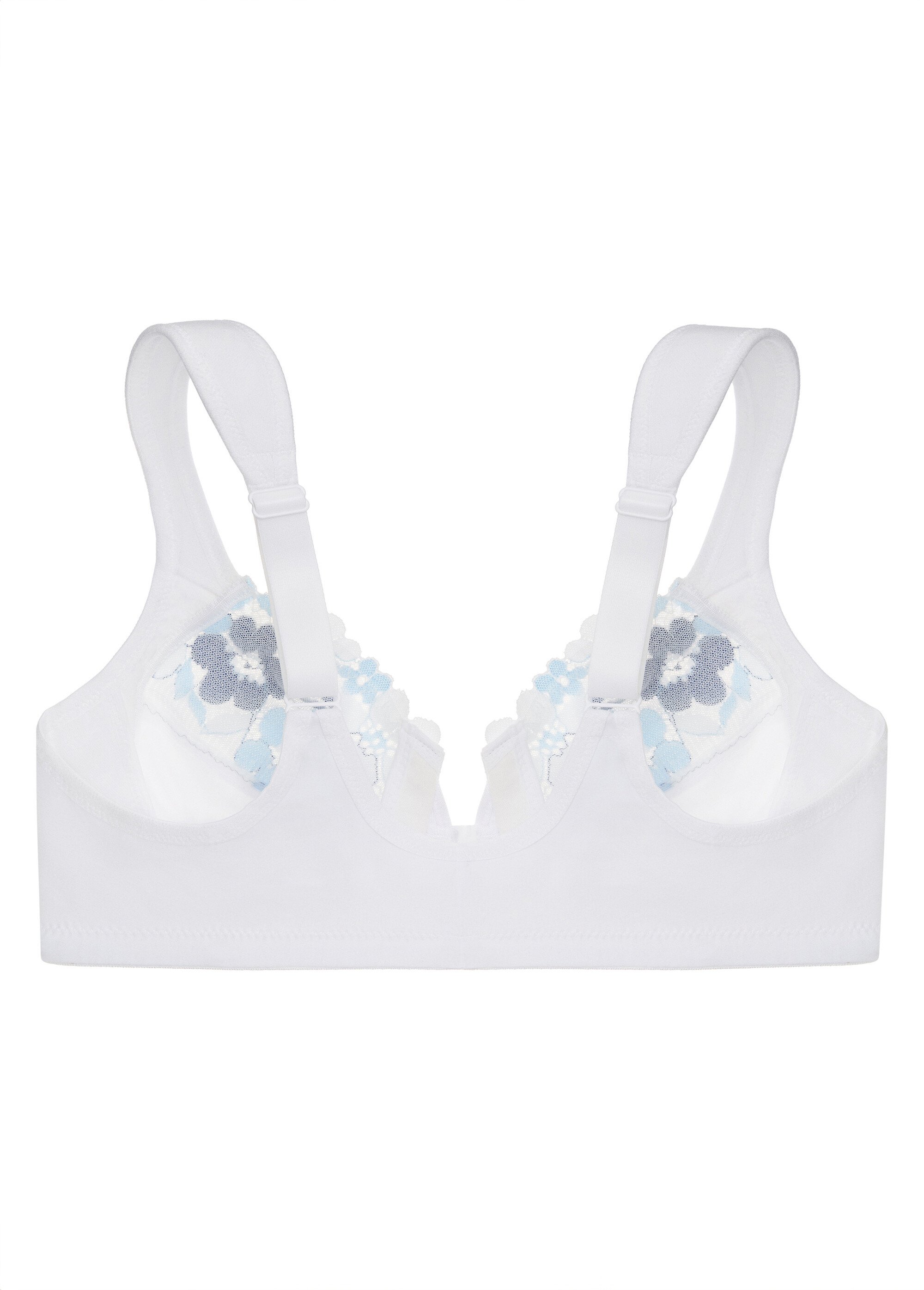 Soutien-gorge WonderWire en Coton à Armatures et Fermeture Frontale, Spécial Grandes Tailles n°1241 Femme Grande Taille Blanc 1241 DO2