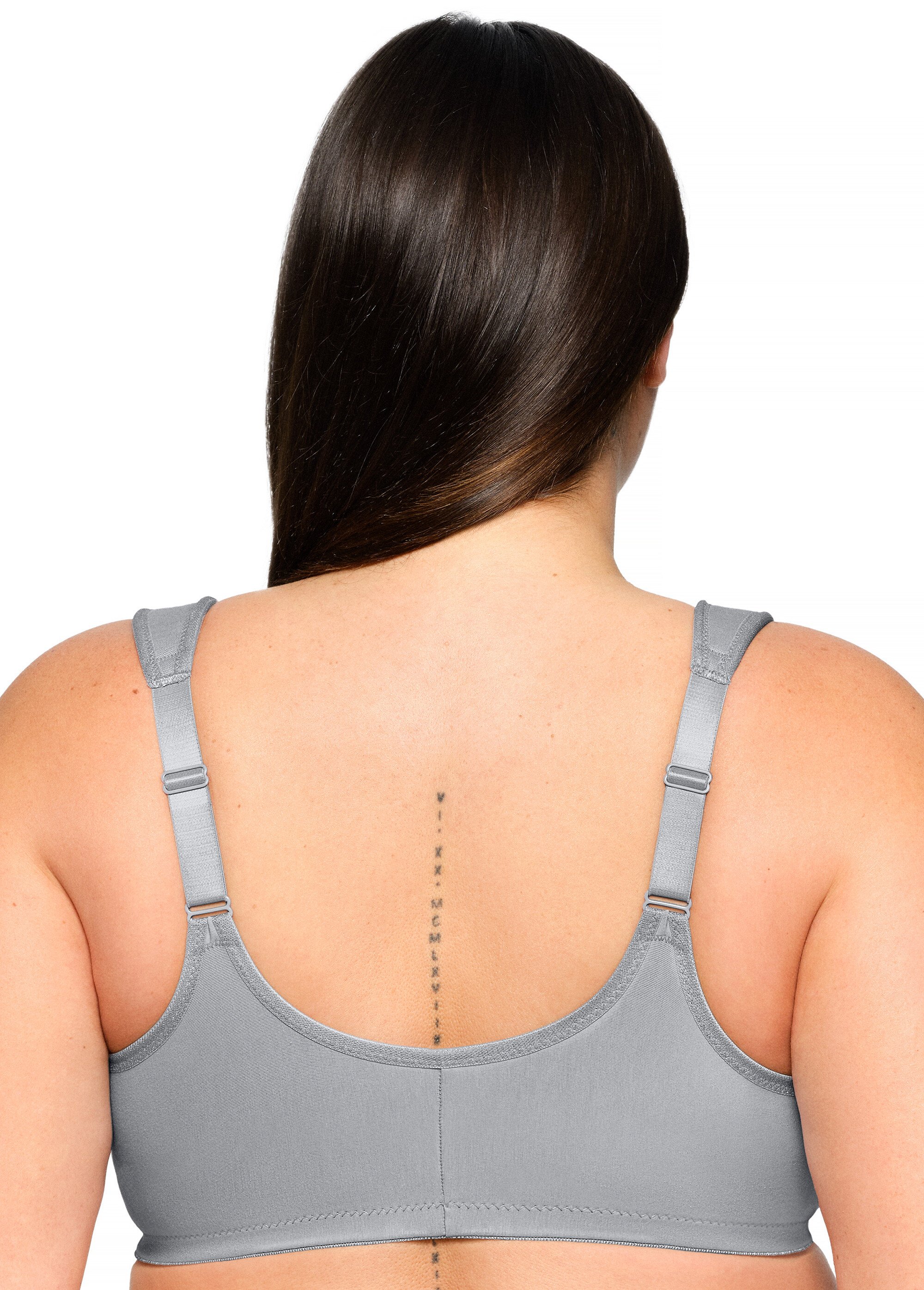 Soutien-gorge WonderWire en Coton à Armatures et Fermeture Frontale, Spécial Grandes Tailles n°1241 Femme Grande Taille GRIS ARGENT 1241 DO1