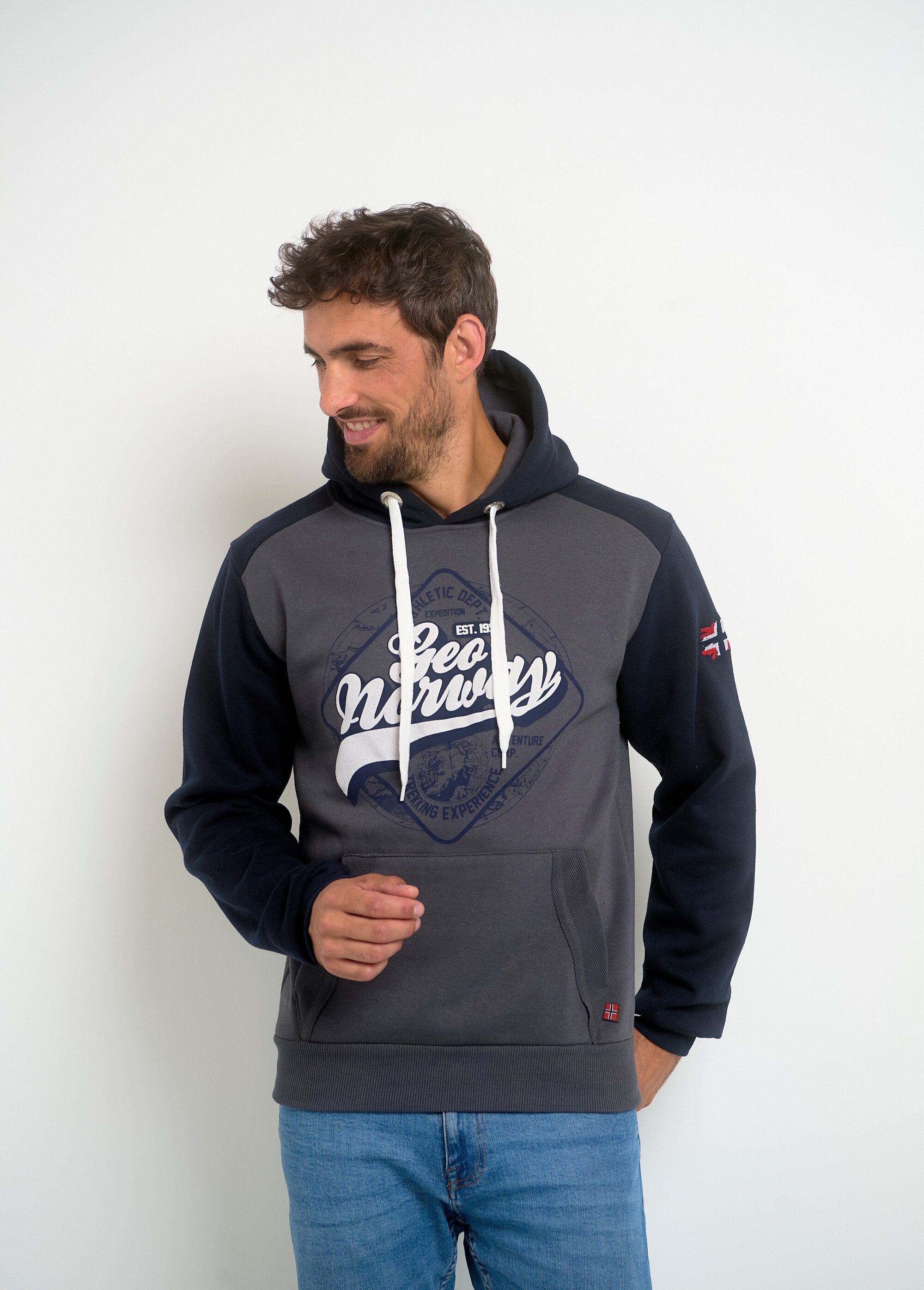 Sweat à capuche avec logo vintage