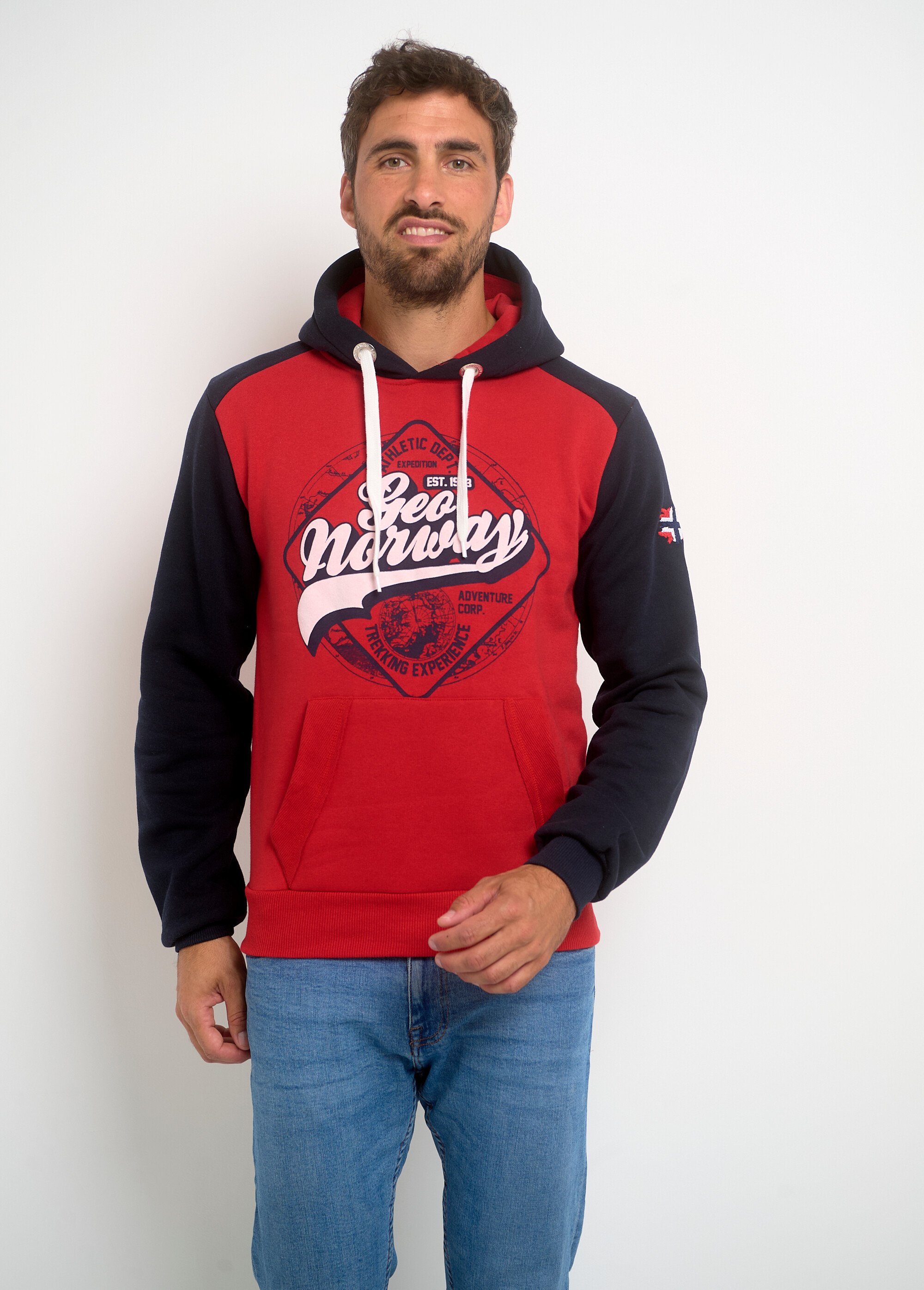 Sweat à capuche avec logo vintage