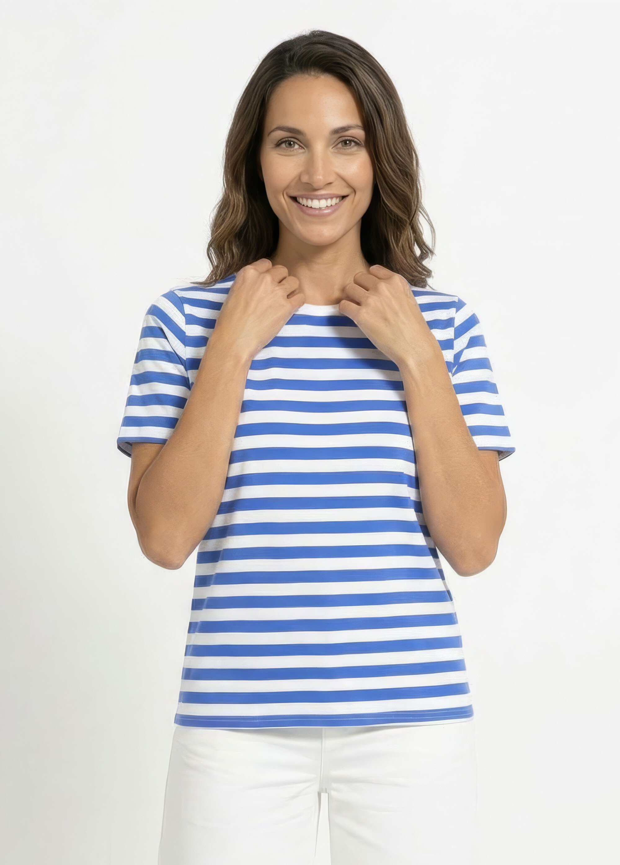T-shirt marinière en coton stretch