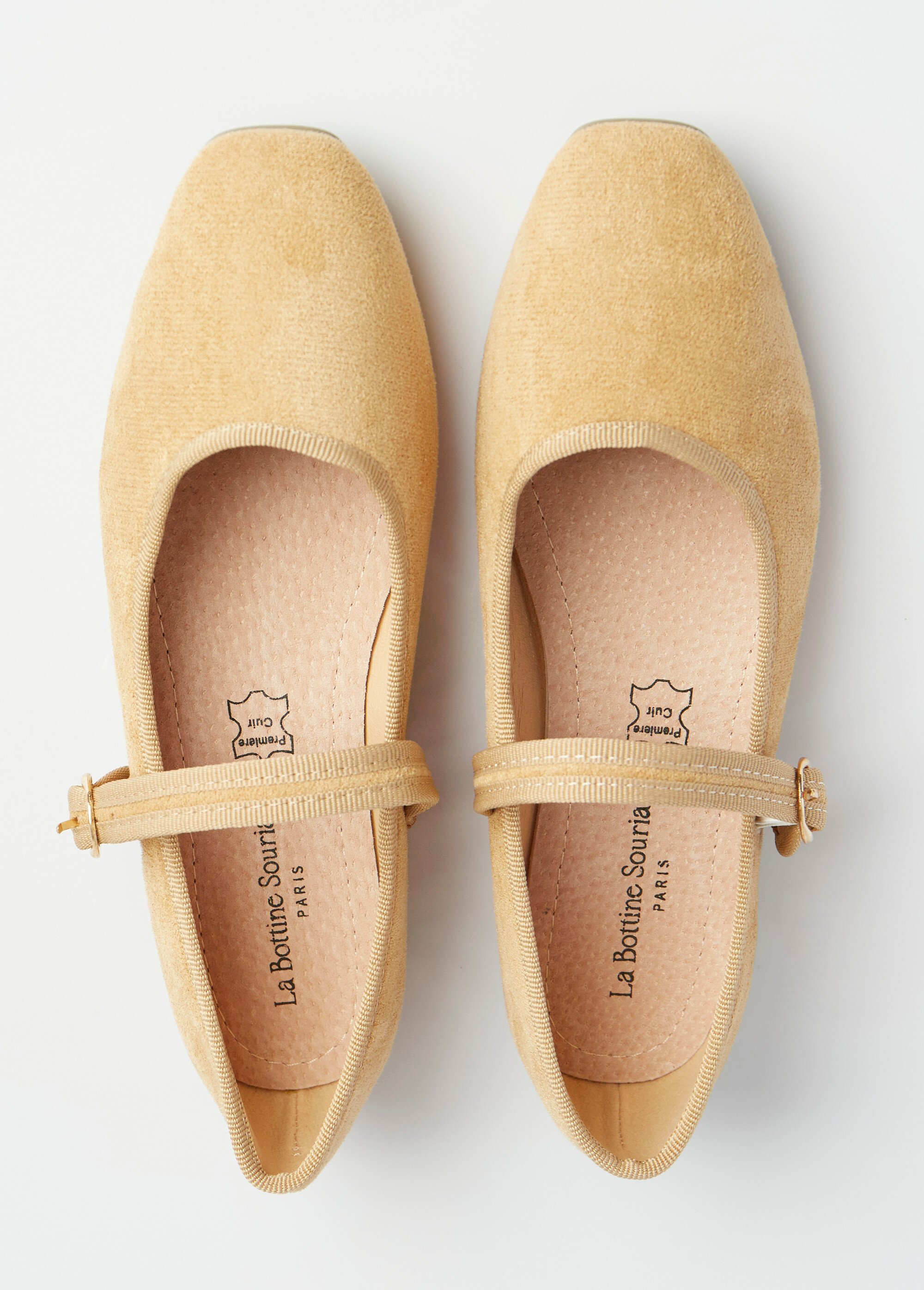 Ballerines style babies avec bout carré Femme Marron LBSBSHX8956 OV1