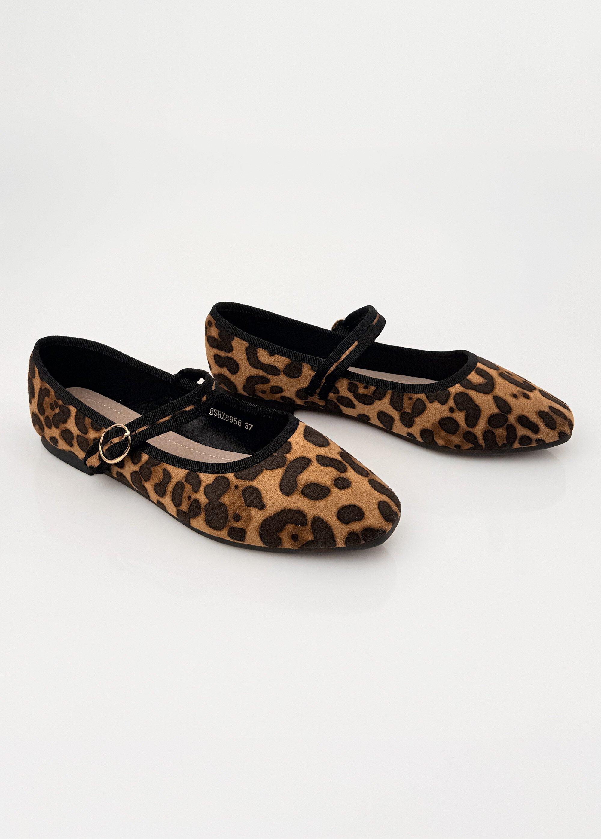 Ballerines style babies avec bout carré Femme Marron LBSBSHX8956 DE1