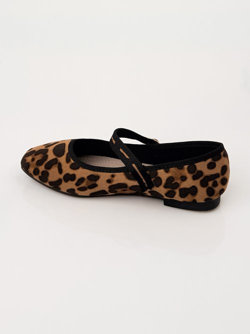 Ballerines style babies avec bout carré Femme Marron LBSBSHX8956 DO1