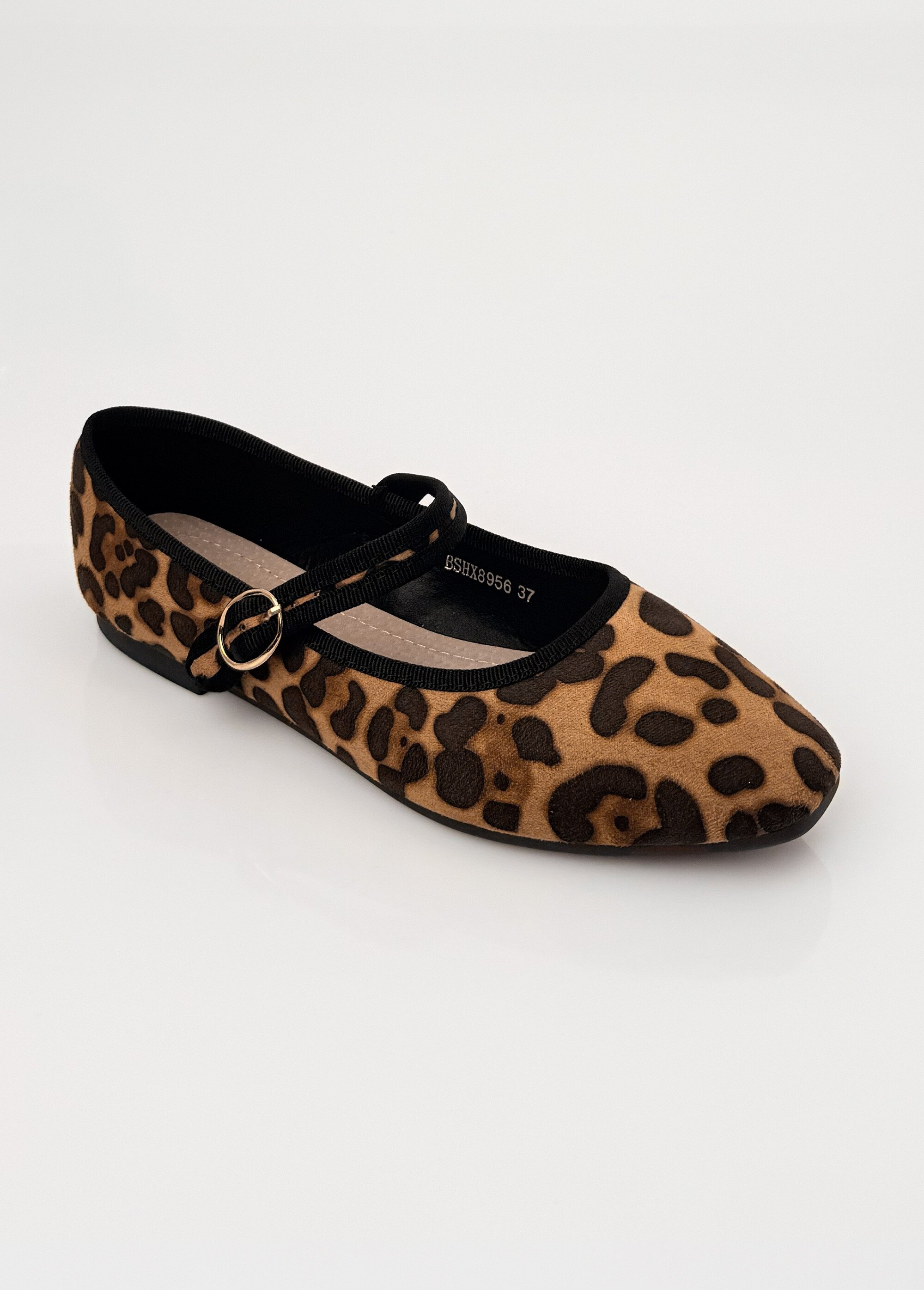 Ballerines style babies avec bout carré Femme Marron LBSBSHX8956 FA1