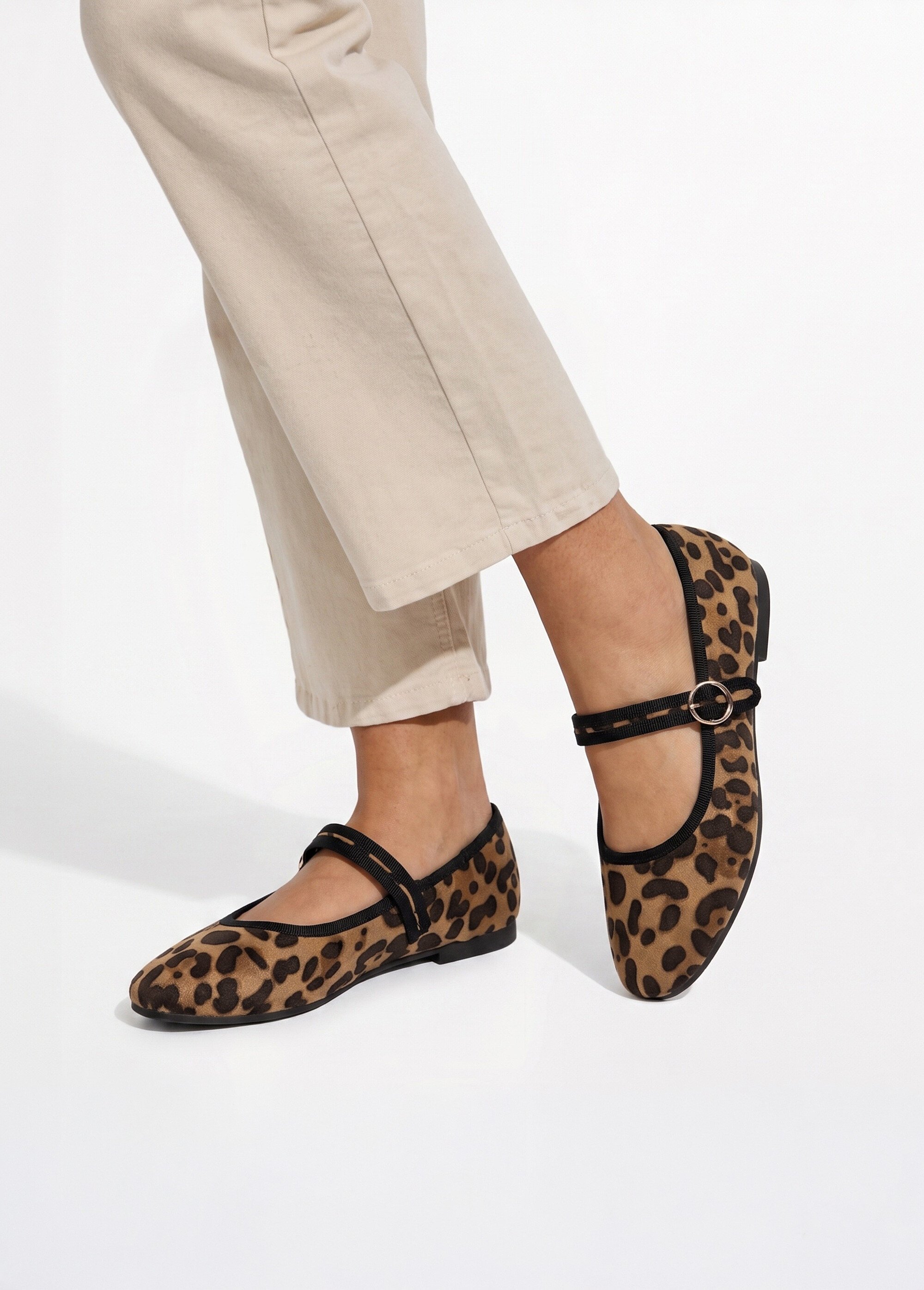 Ballerines style babies avec bout carré Femme Marron LBSBSHX8956 SI1