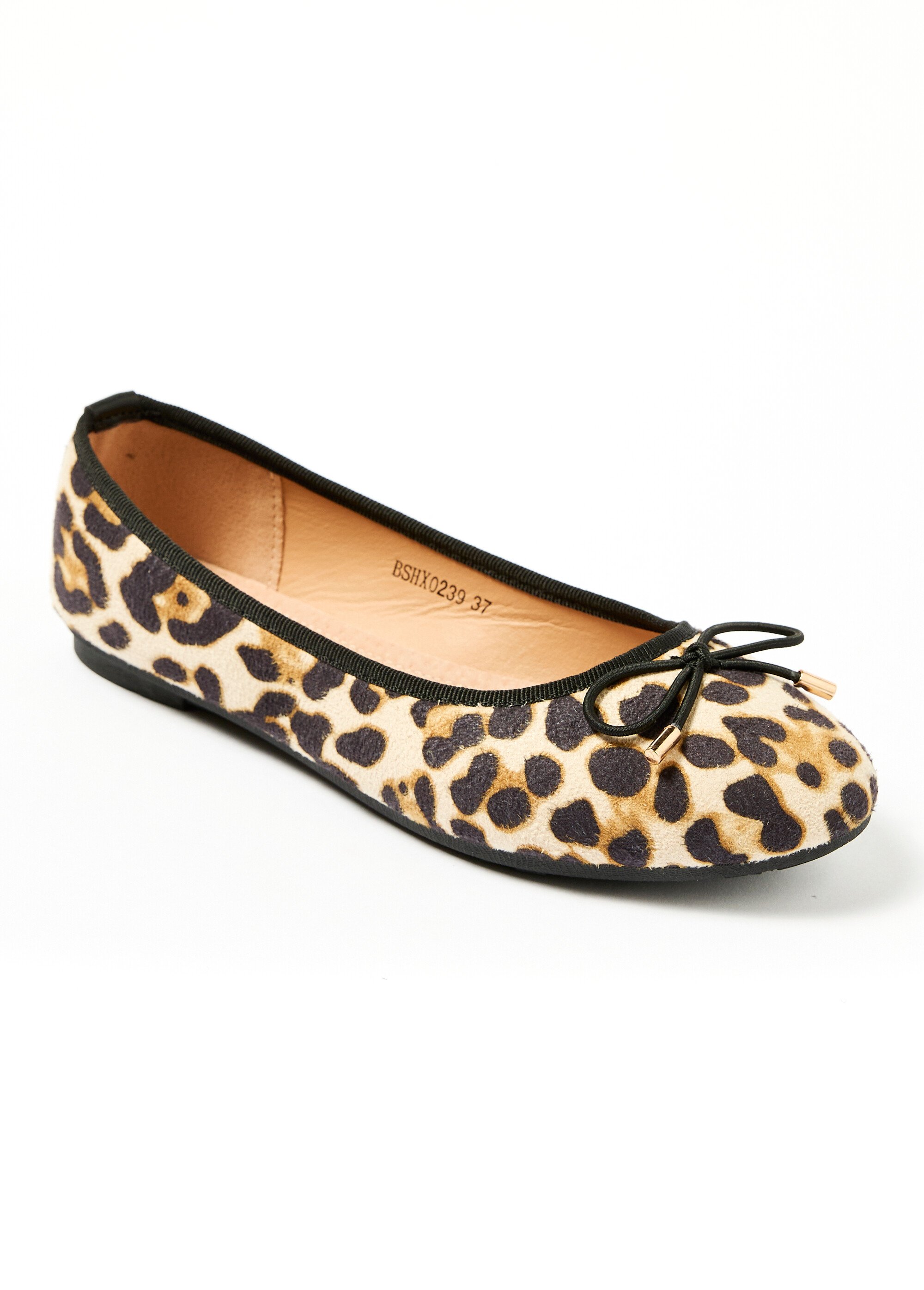 Ballerines talon plat et petit noeud