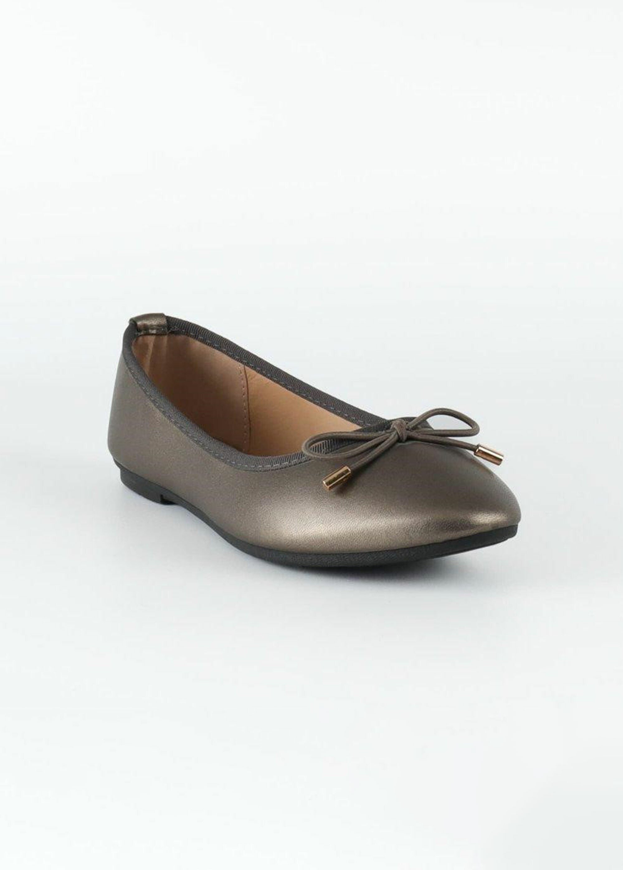 Ballerines talon plat et petit noeud