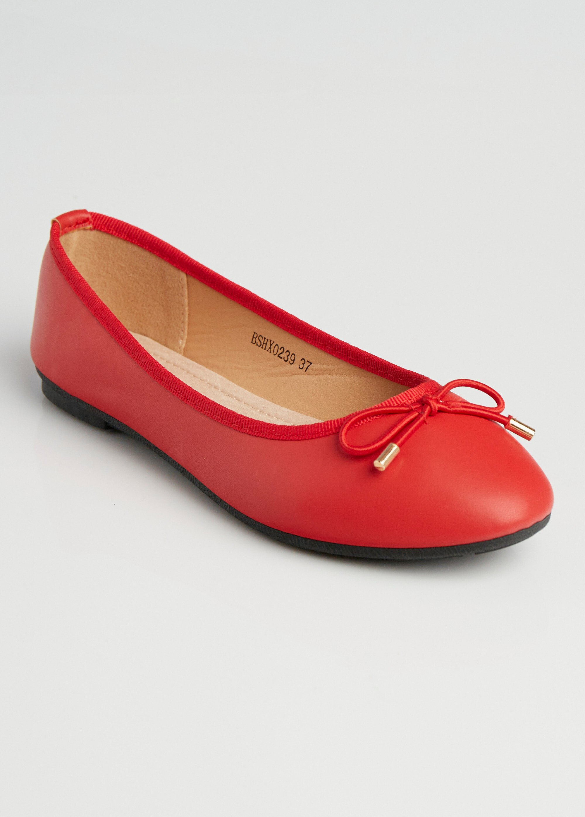 Ballerines talon plat et petit noeud