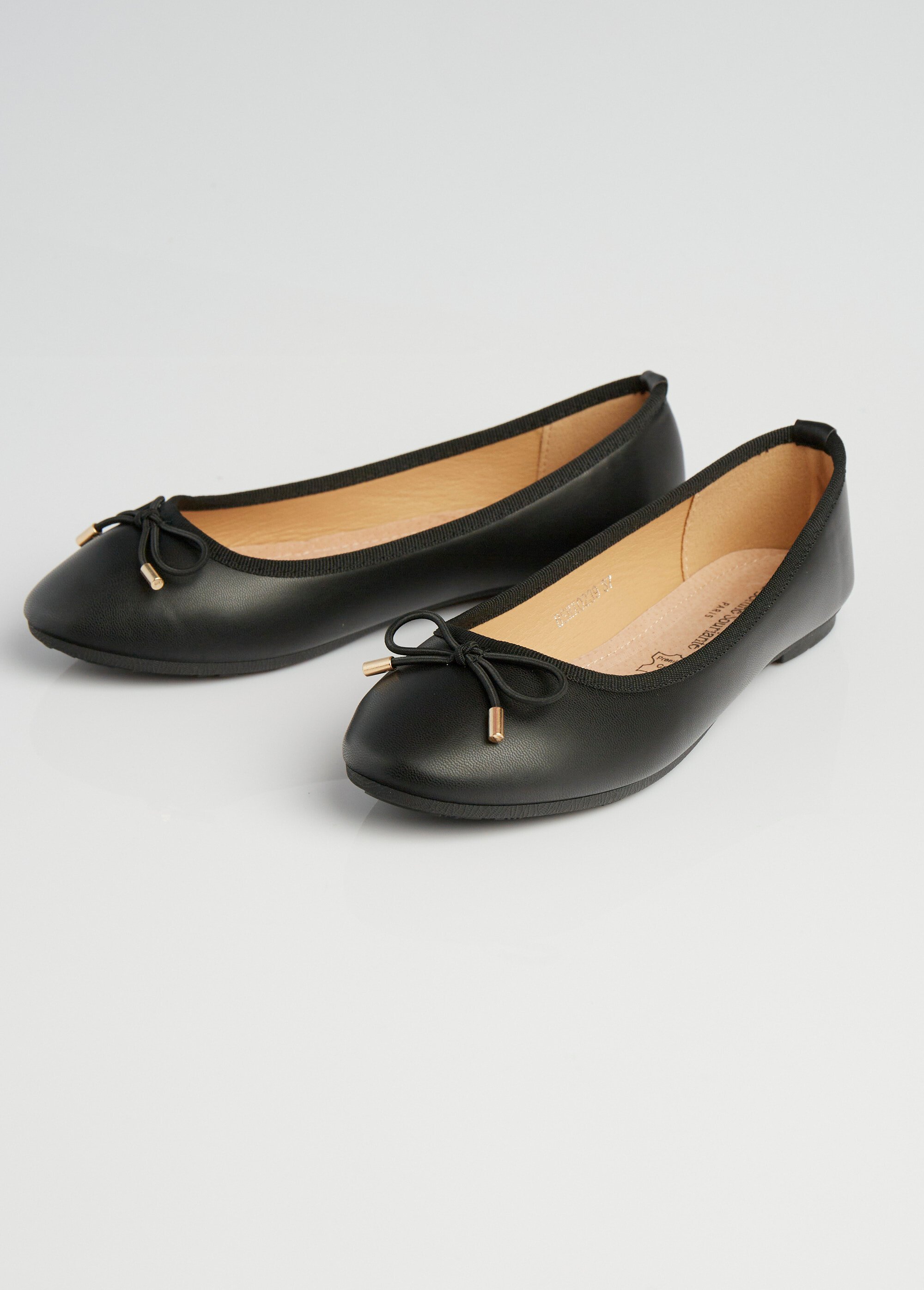 Ballerines talon plat et petit noeud