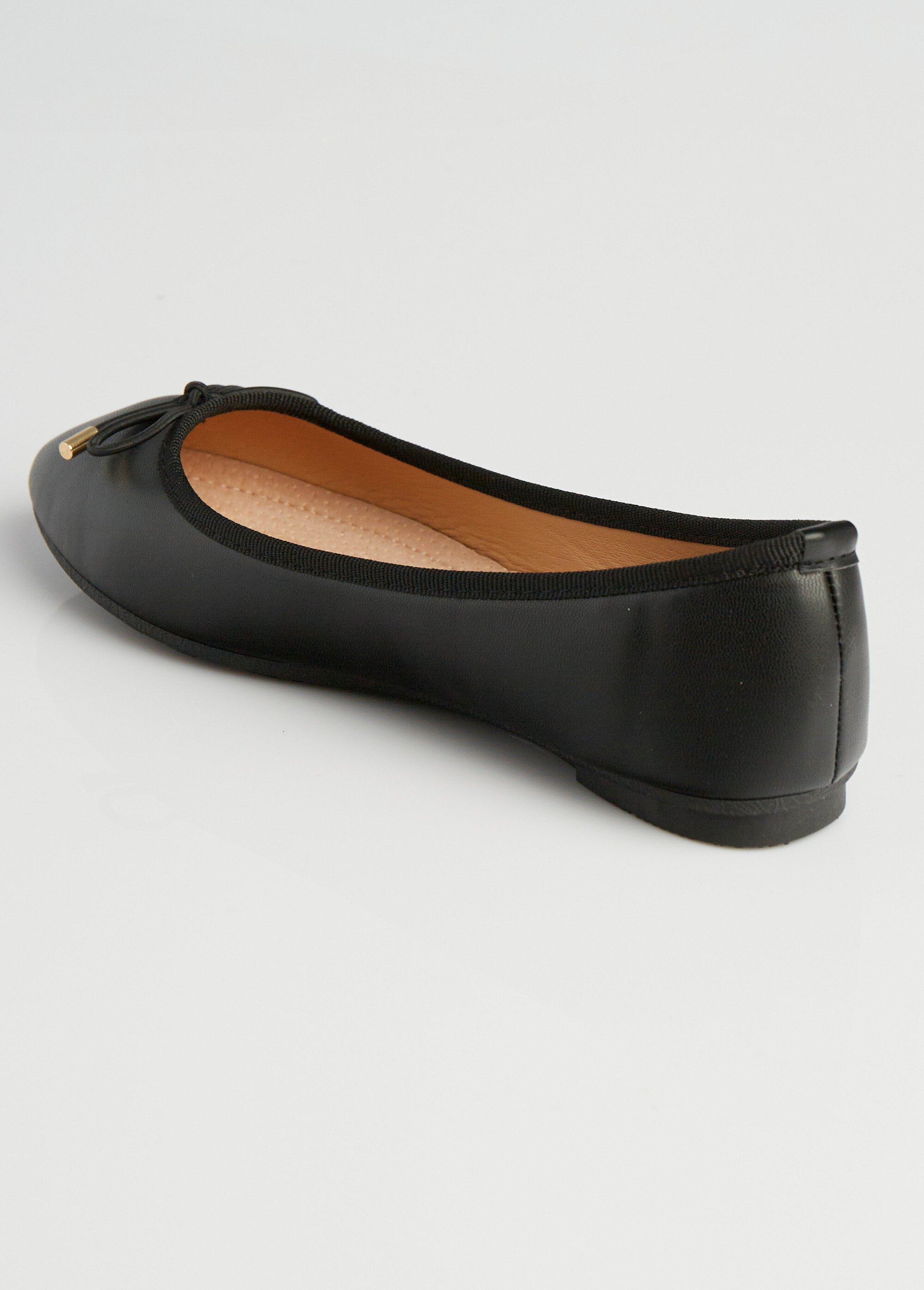 Ballerines talon plat et petit noeud