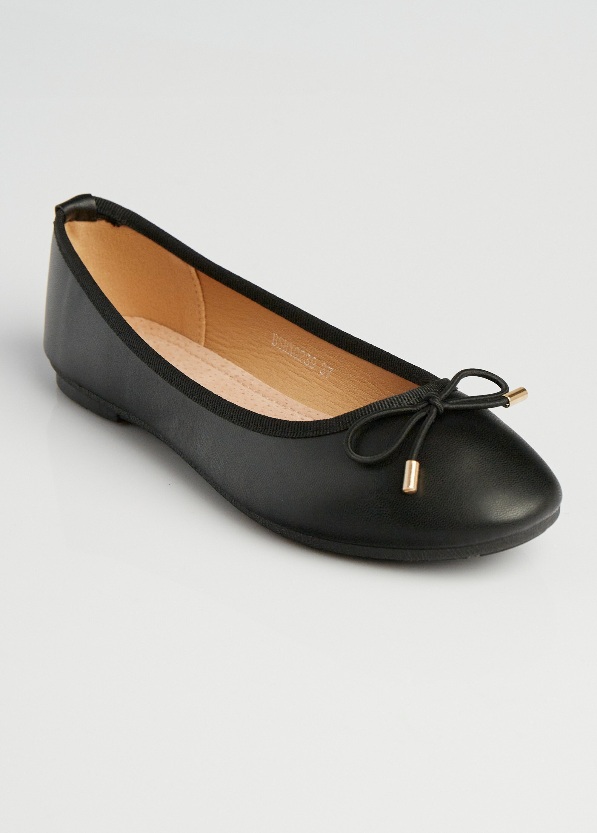 Ballerines talon plat et petit noeud