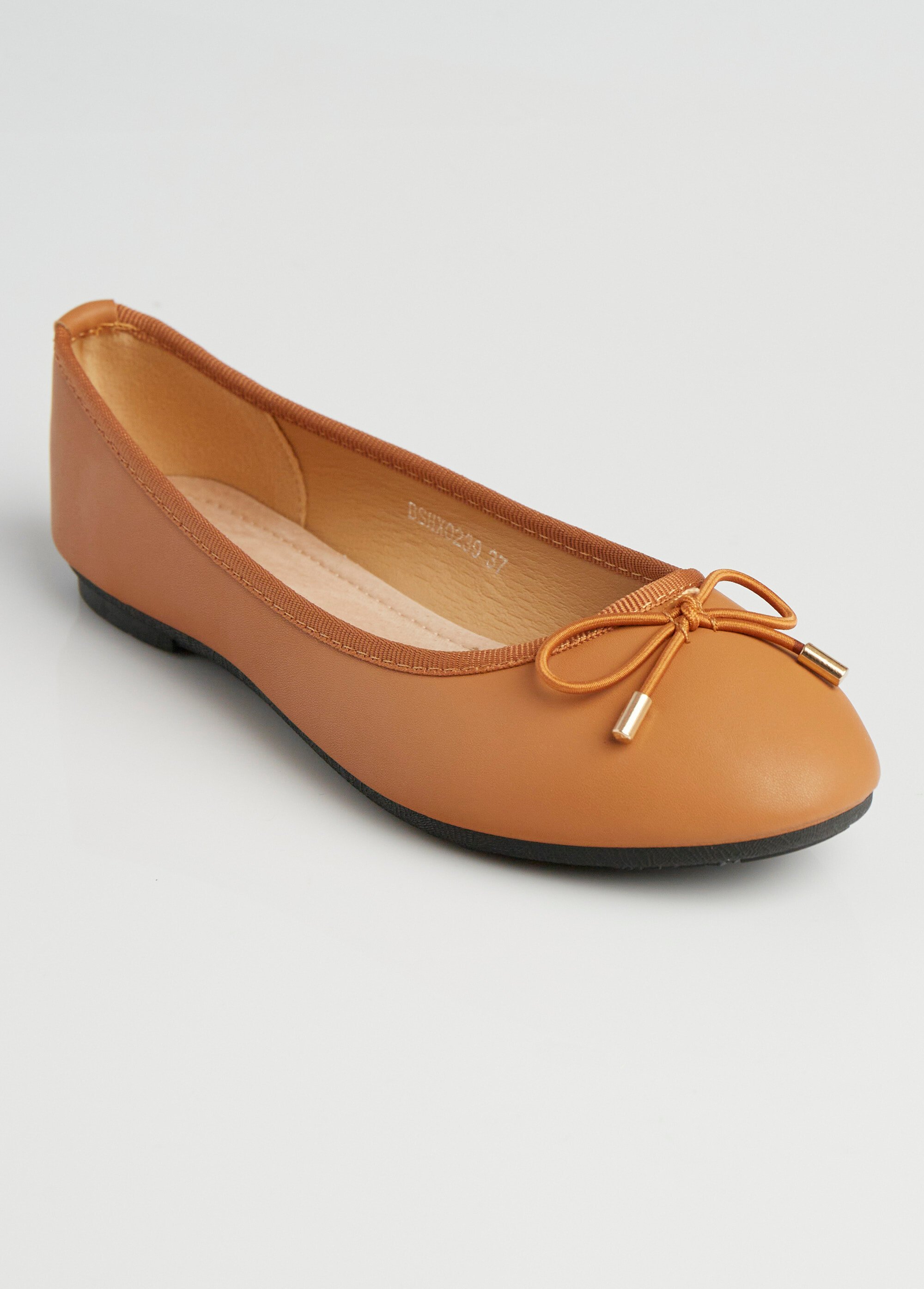 Ballerines talon plat et petit noeud