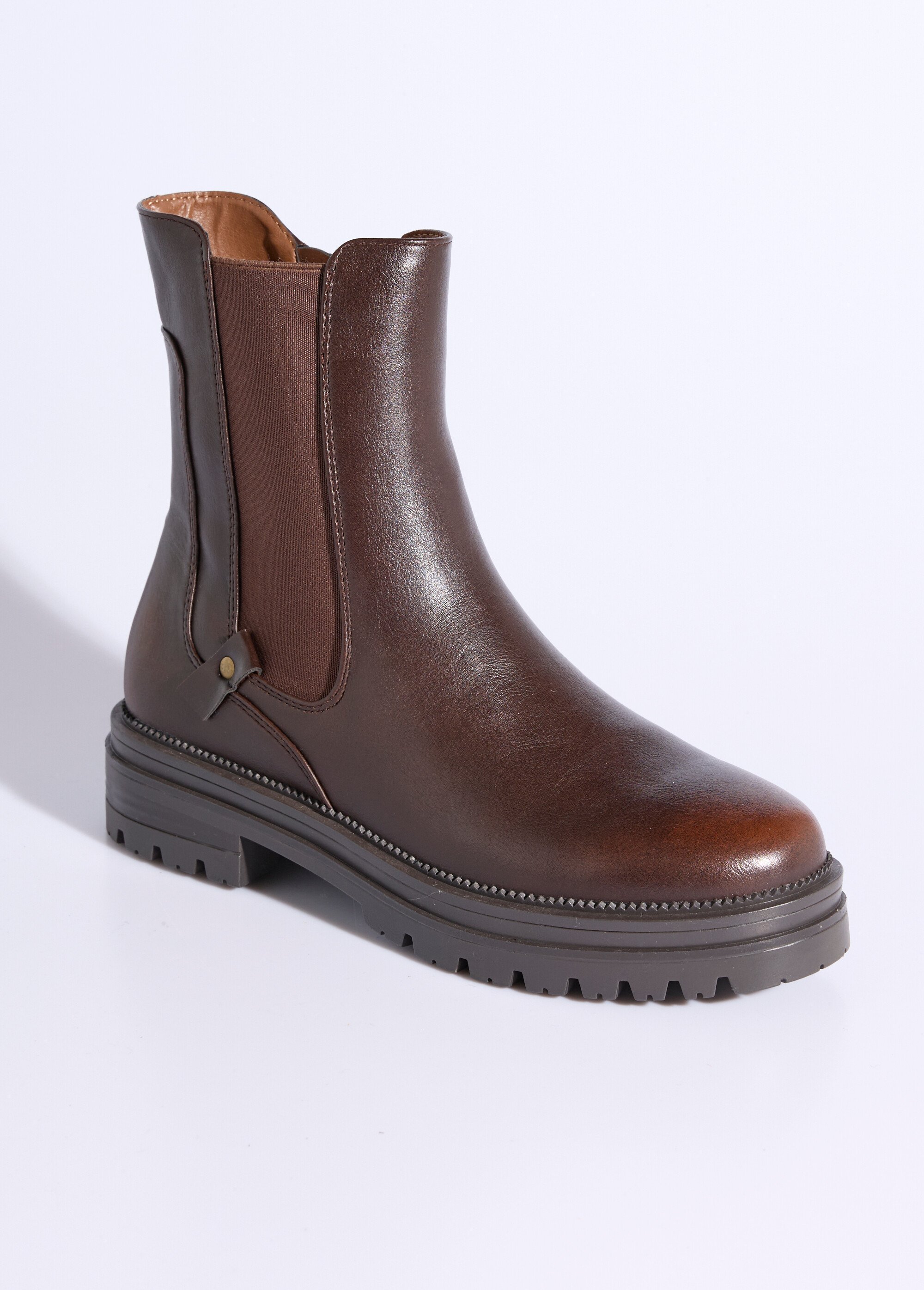 Boots Chelsea montantes semelle crantée