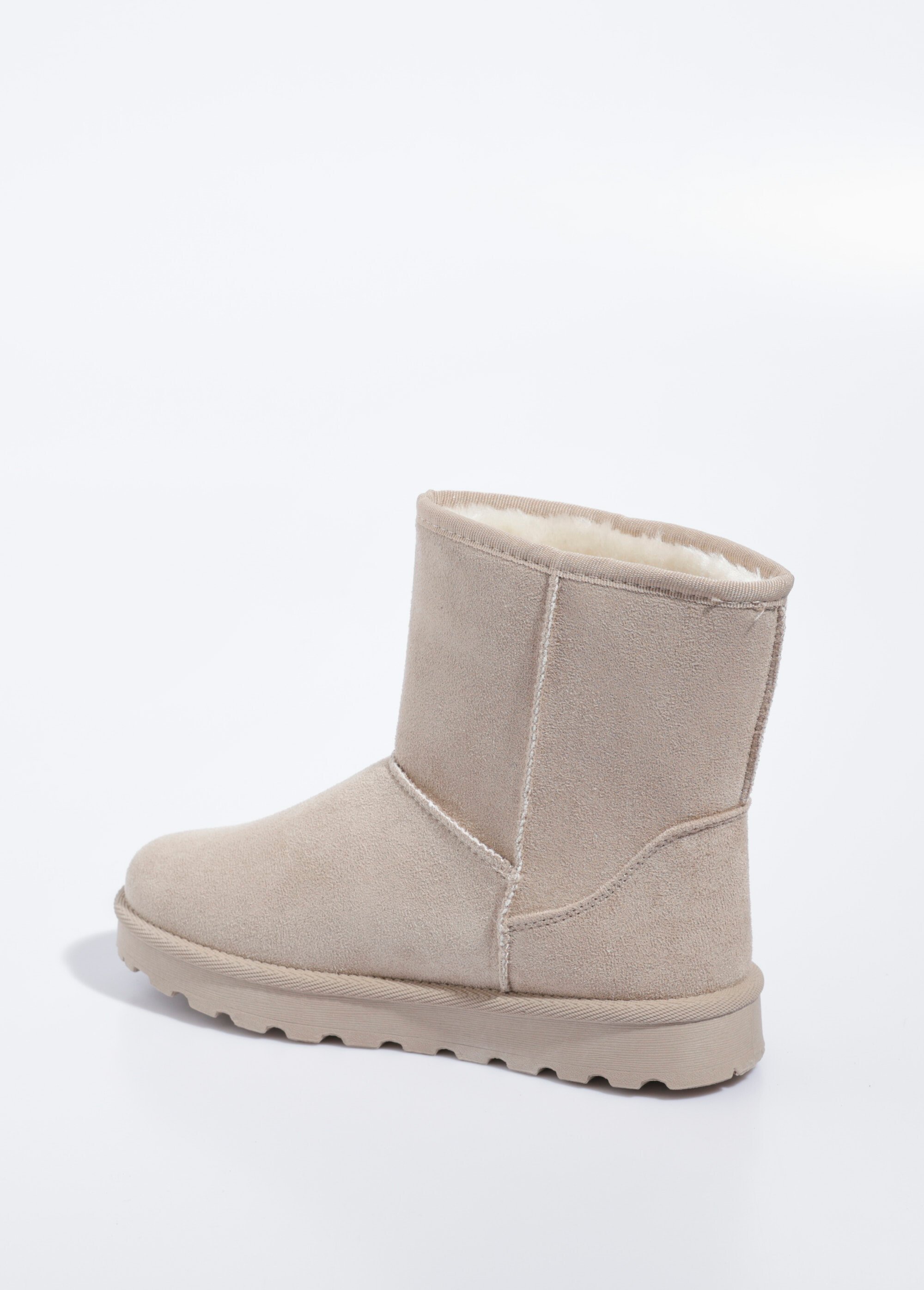 Boots fourrées chaudes semelle compensée