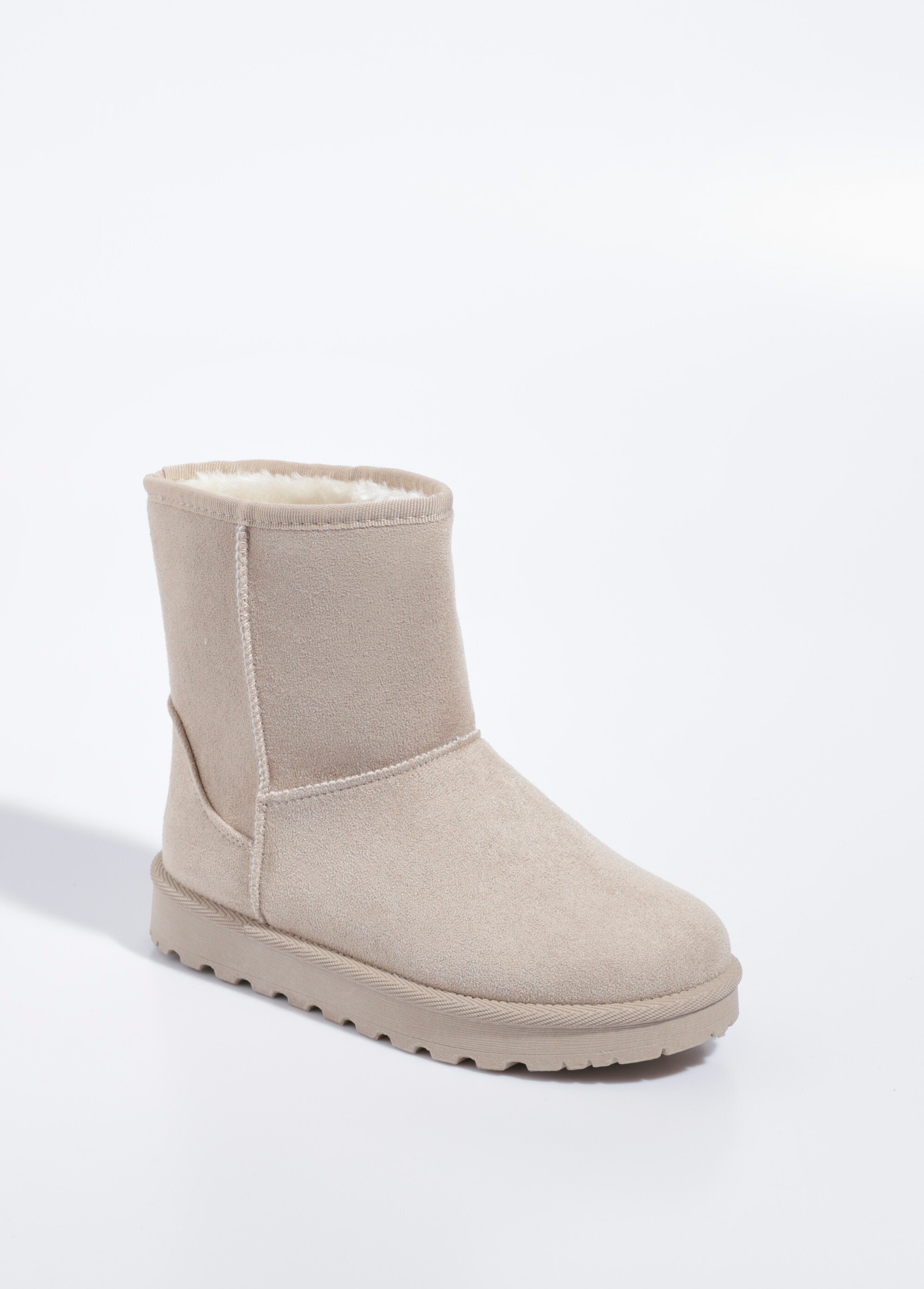 Boots fourrées chaudes semelle compensée