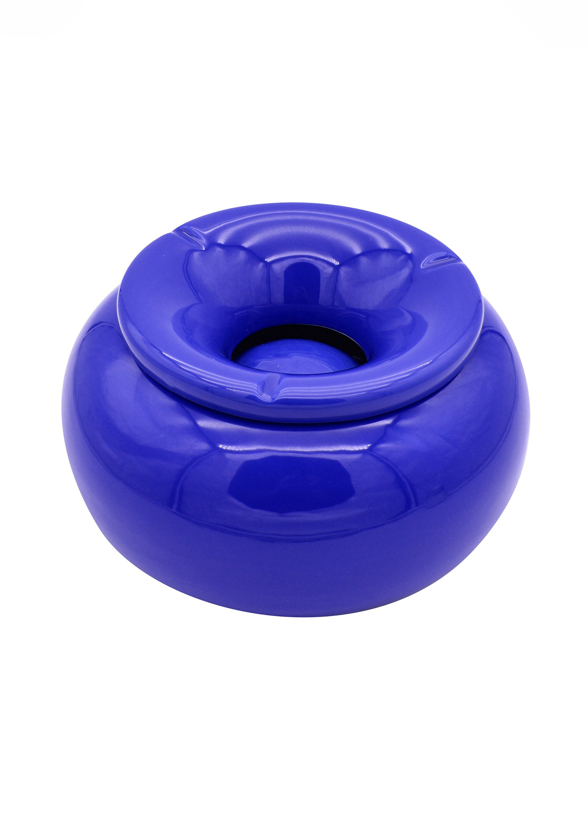 Cendrier de type marocain en porcelaine Bleu POL40506259 FA1