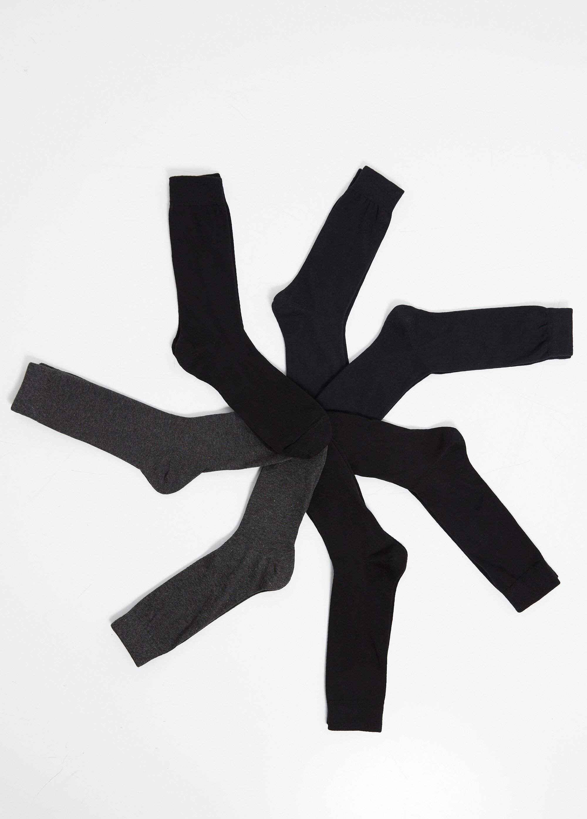 Chaussettes coton majoritaire Homme Noir BEN93242041 FA1