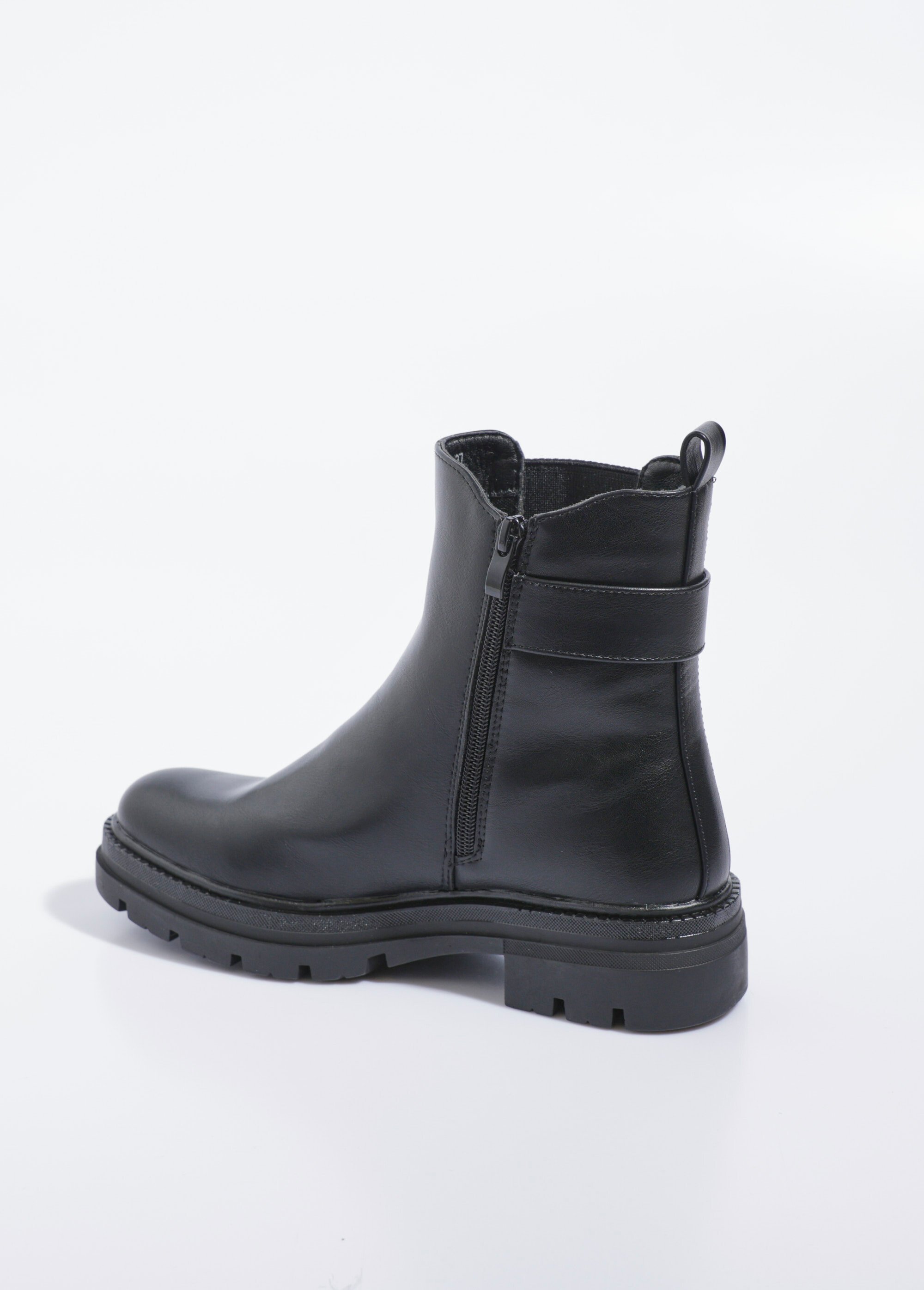 Chelsea boots semelle crantée et boucle
