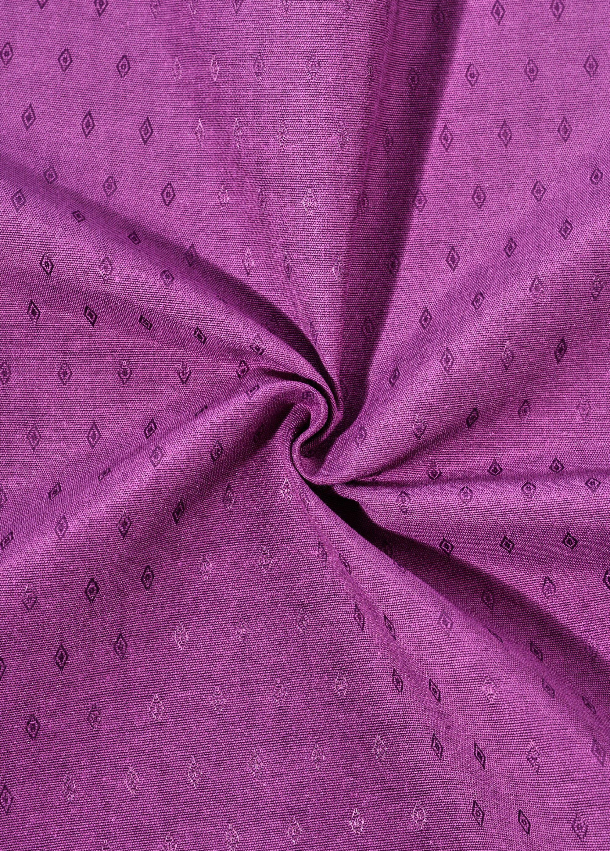 Coupon déco, jacquard anti taches 3P VIOLET COT147382-7 FA1